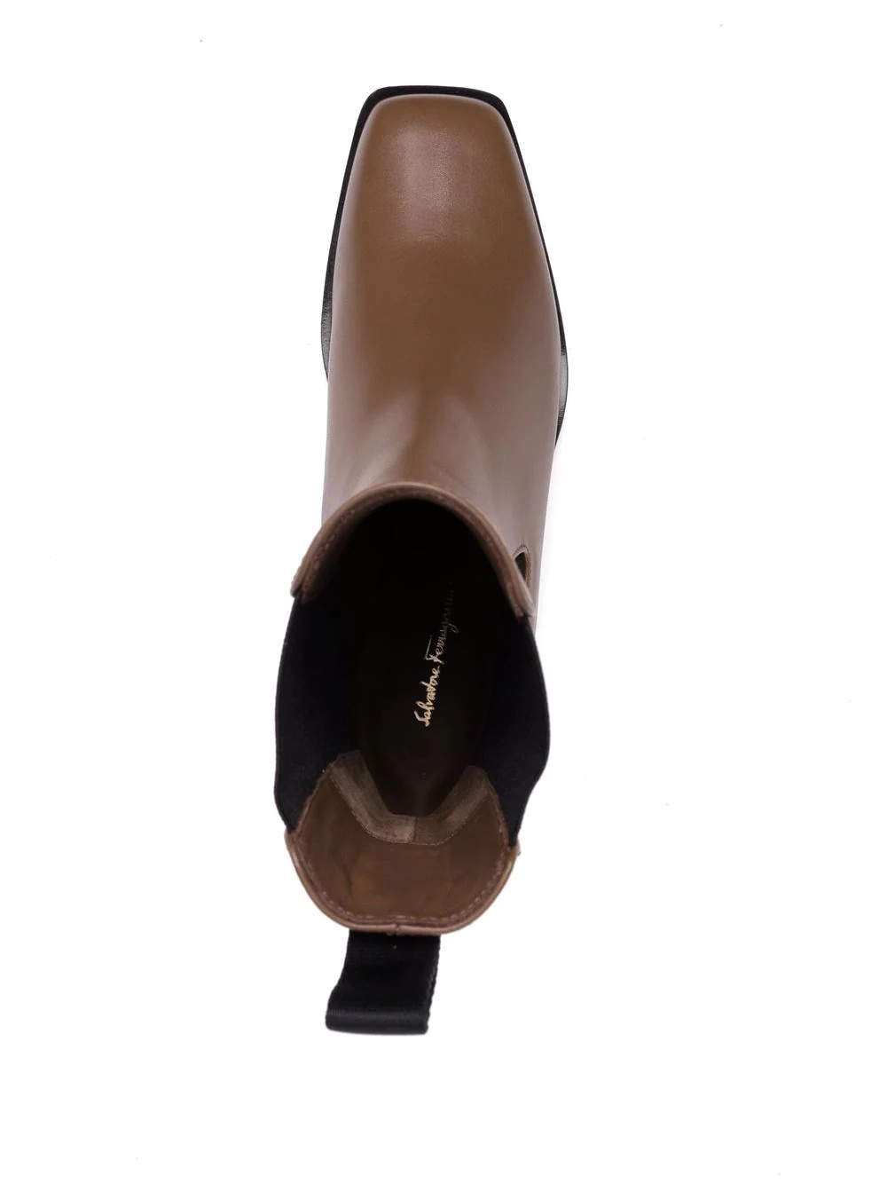 wedged leather ankle boot - 4