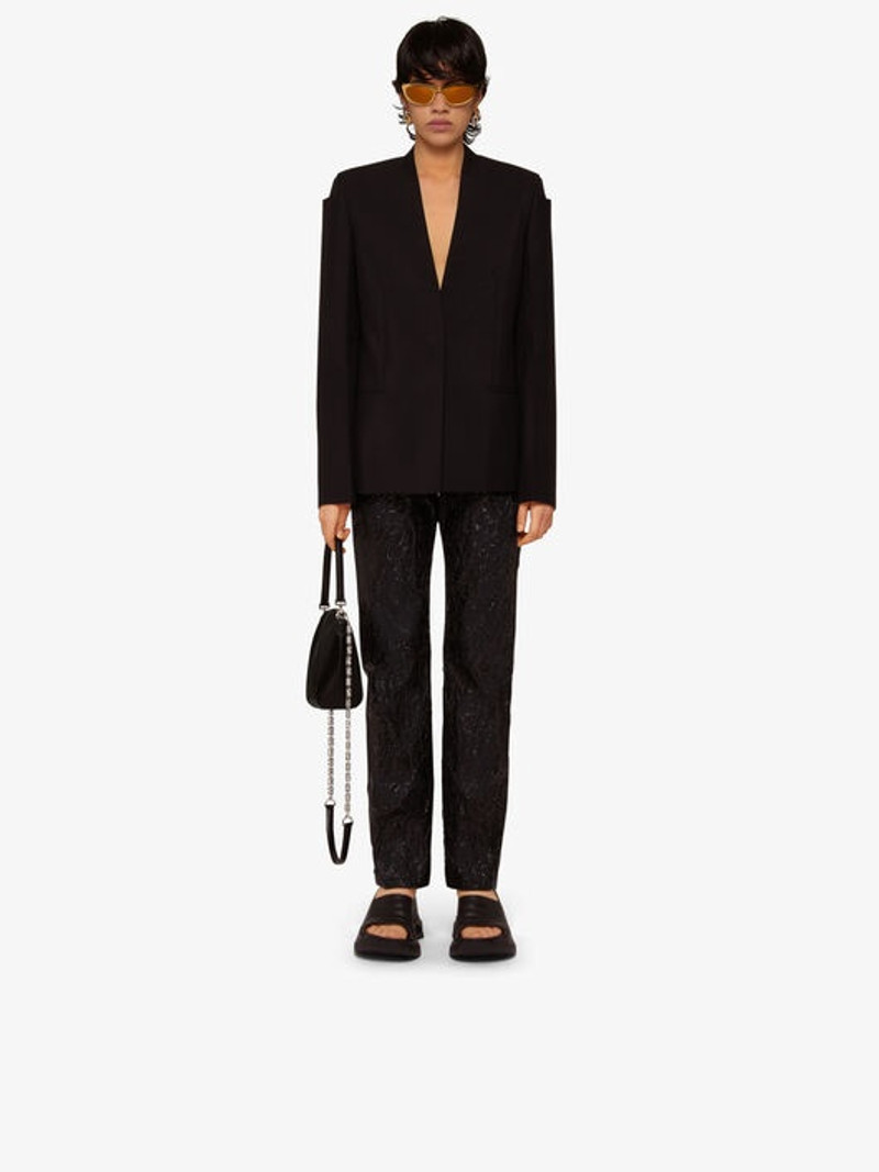 Givenchy COLLARLESS JACKET IN WOOL AND MOHAIR outlook