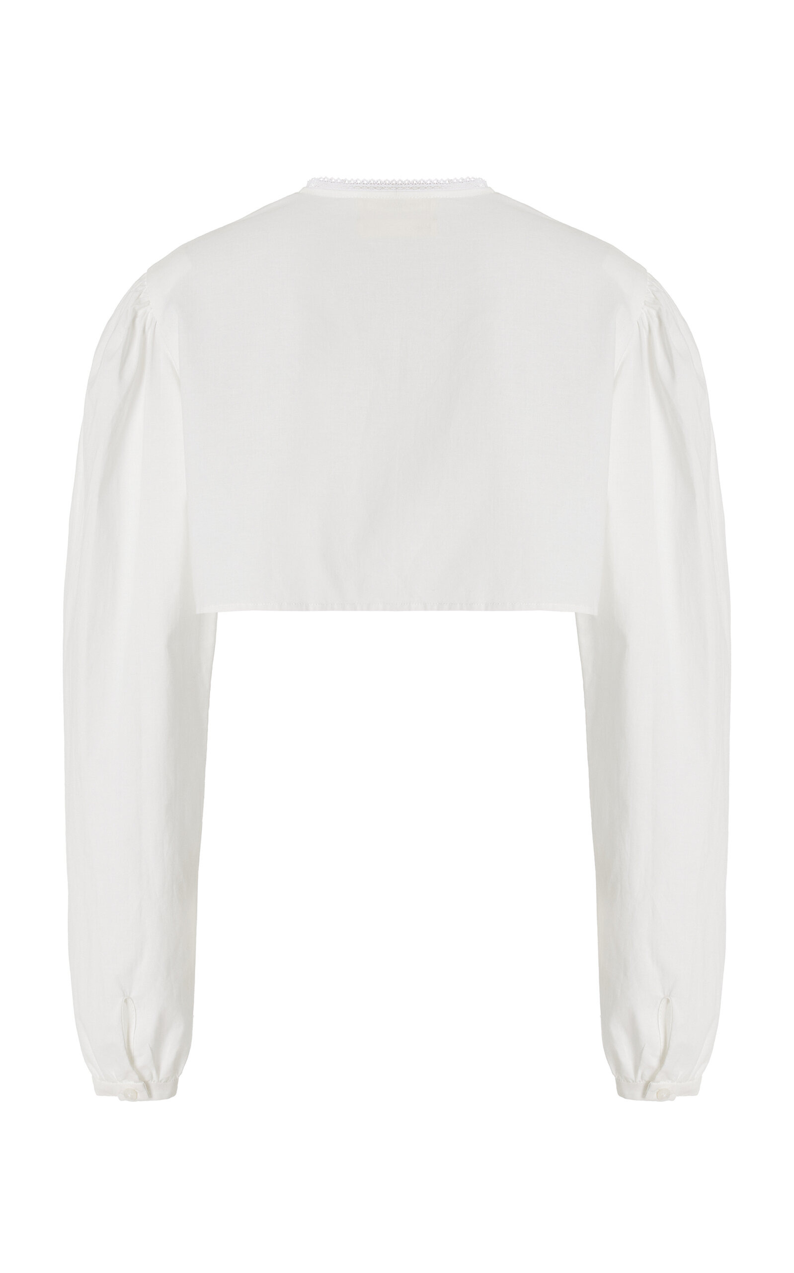 Cotton-Poplin Cropped Top white - 5