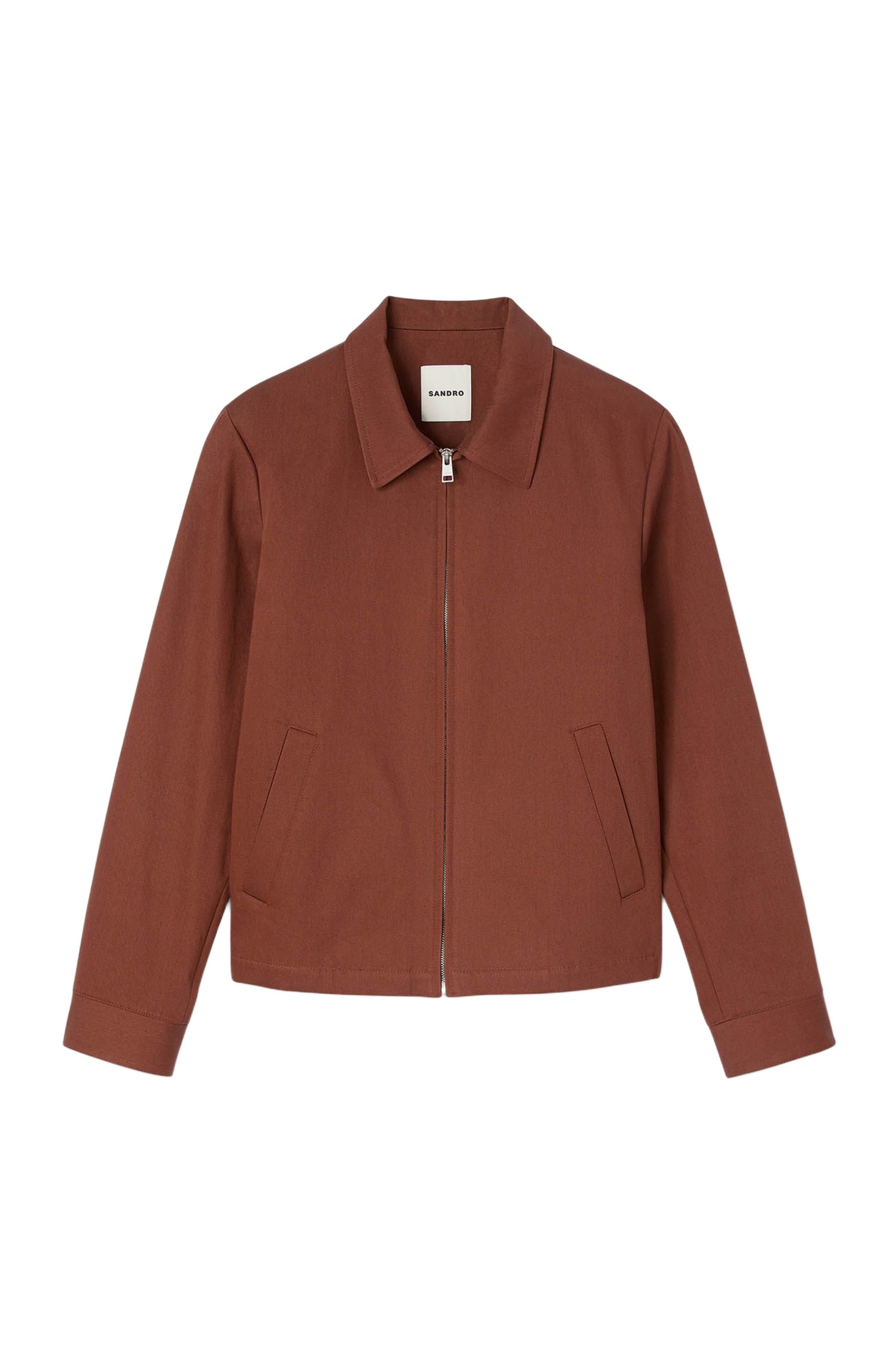 SANDRO Cotton jacket in Terra at Nordstrom - 5