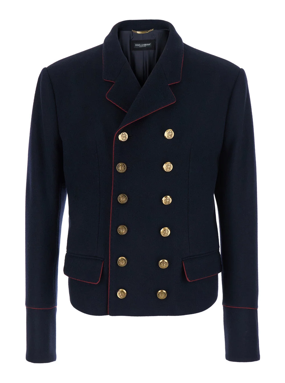 Dolce & Gabbana Men Napoleon Jacjet Wool Piping - 1