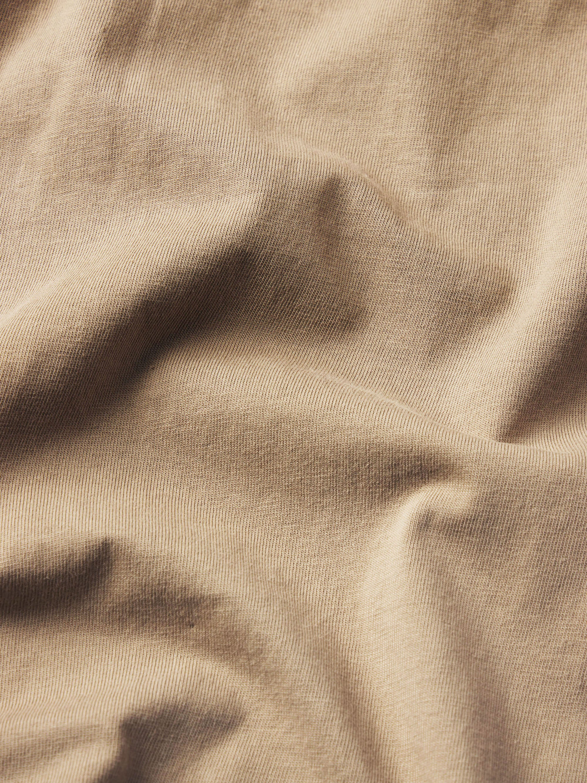 Frame Logo Tee in Latte Brown - 4