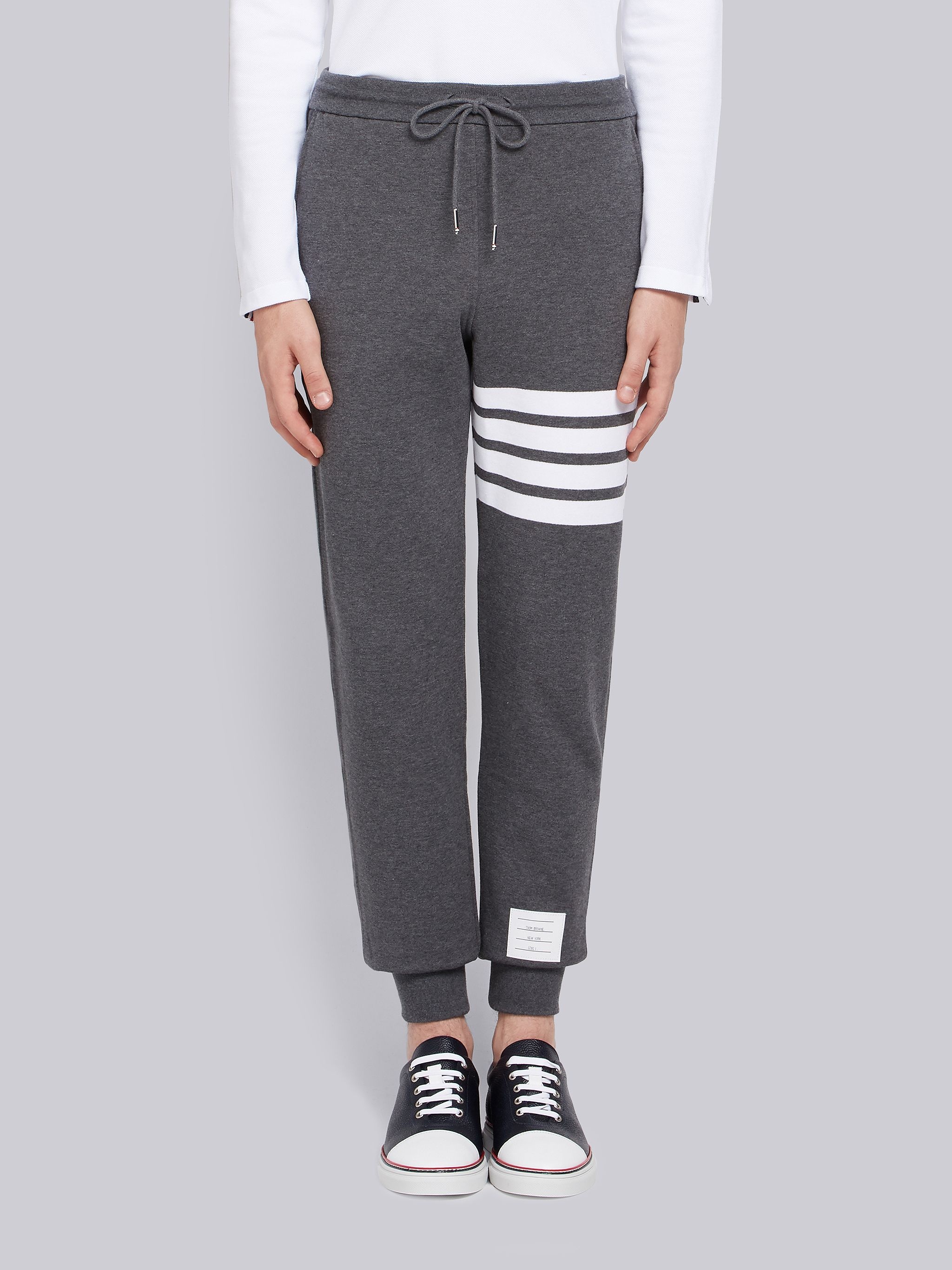 Thom Browne Engineered 4-Bar Jersey Sweatpant - Grey