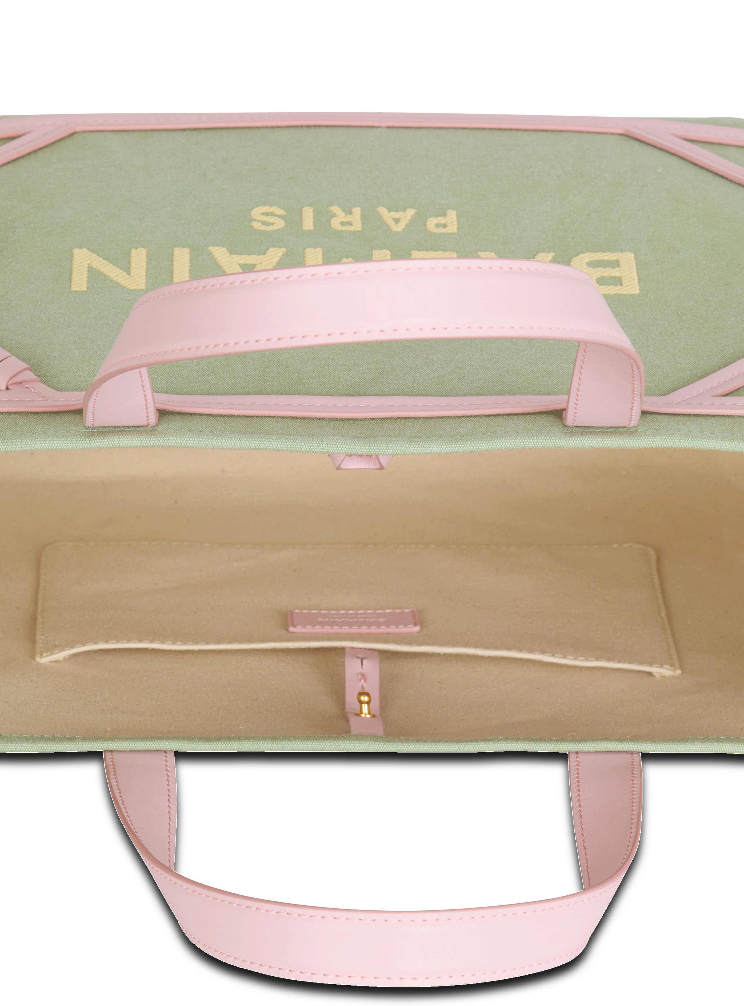 B-Army Medium canvas and leather tote bag - 6