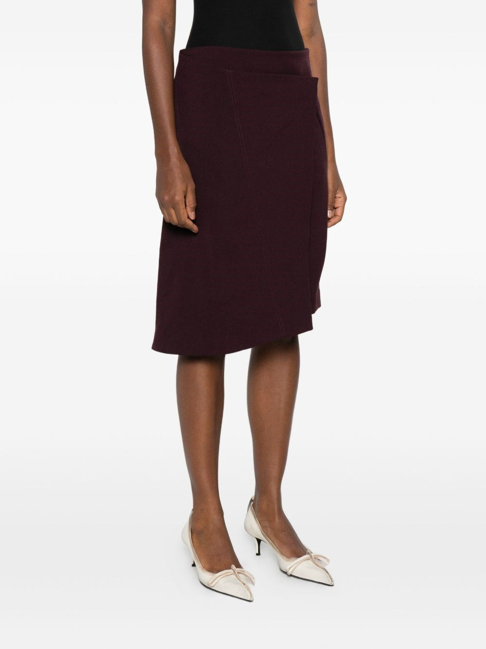 Wool crêpe skirt - 2