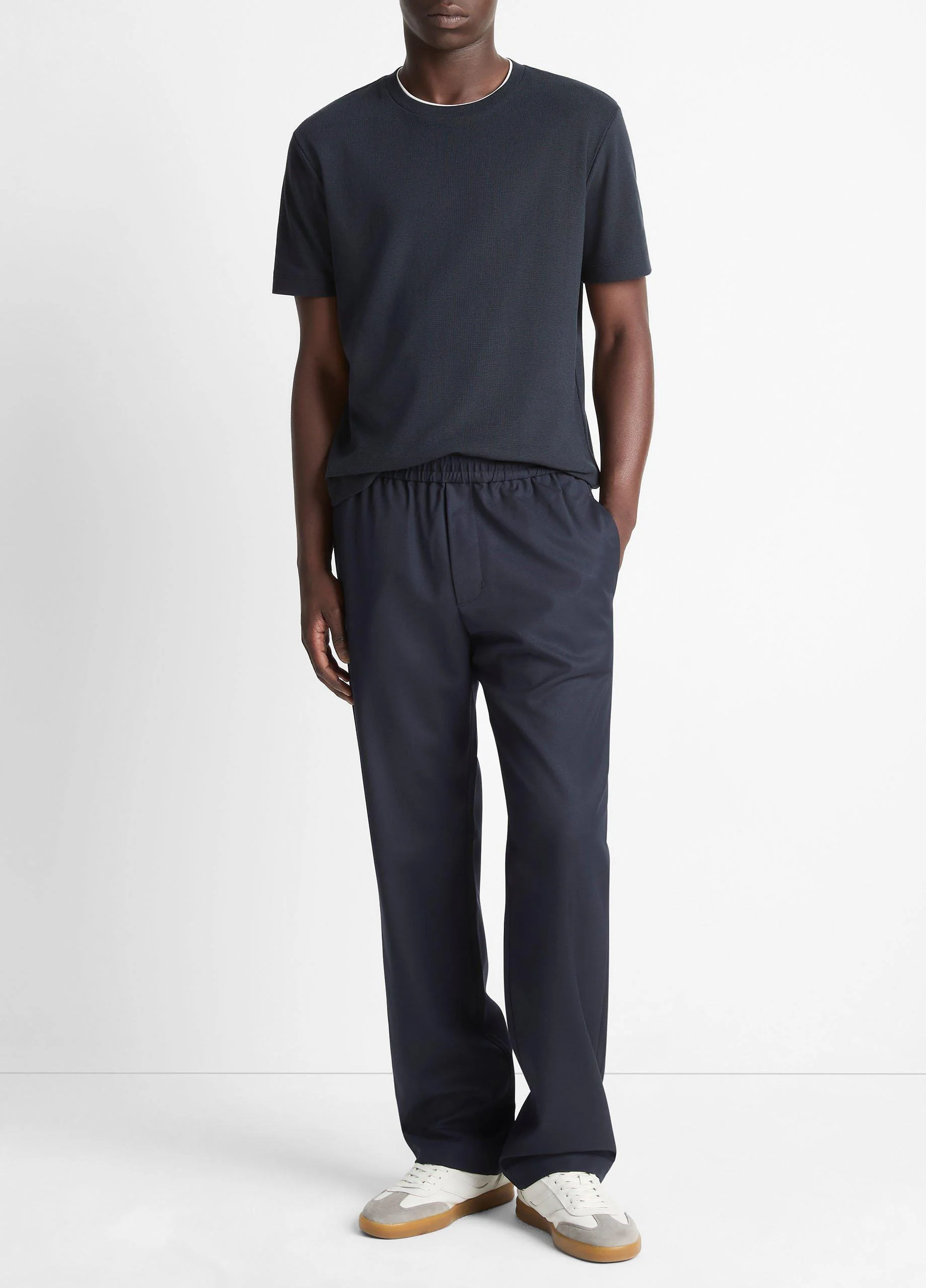 Louie Relaxed Wool-Blend Twill Pant - 1