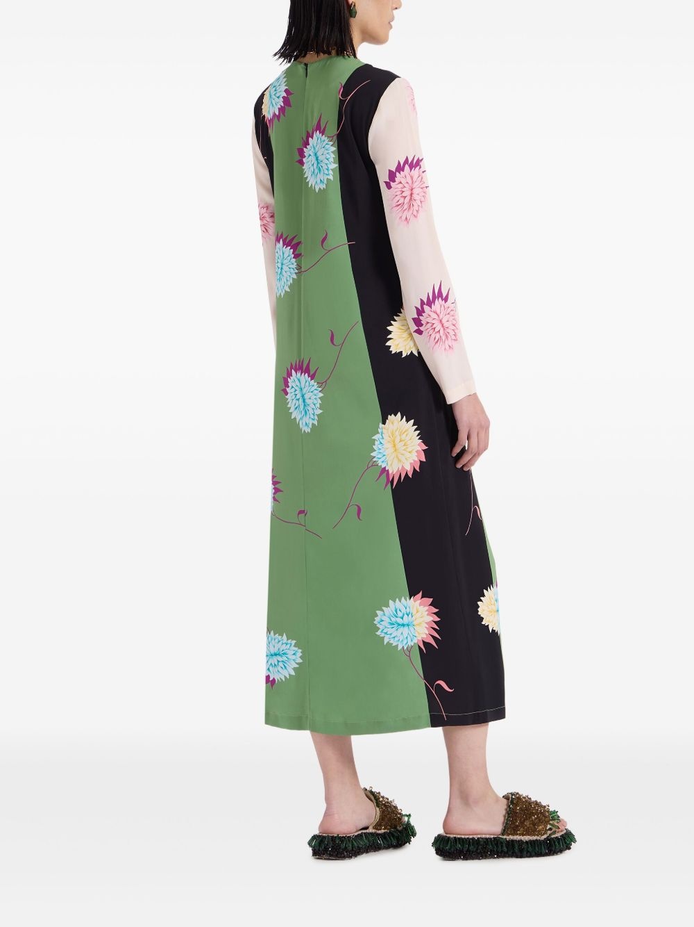 long-sleeve swing dress - 3