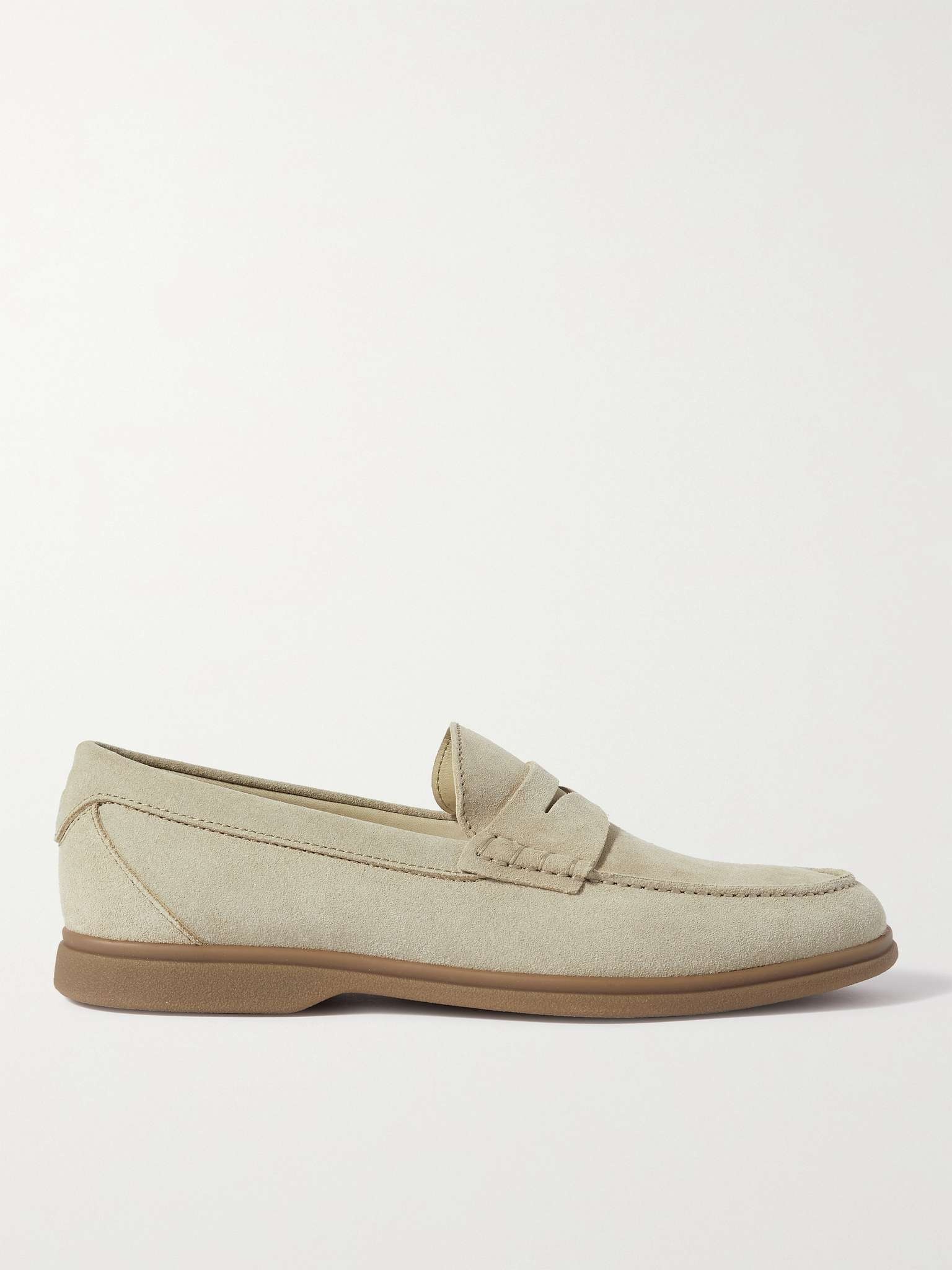 Suede Penny Loafers - 1