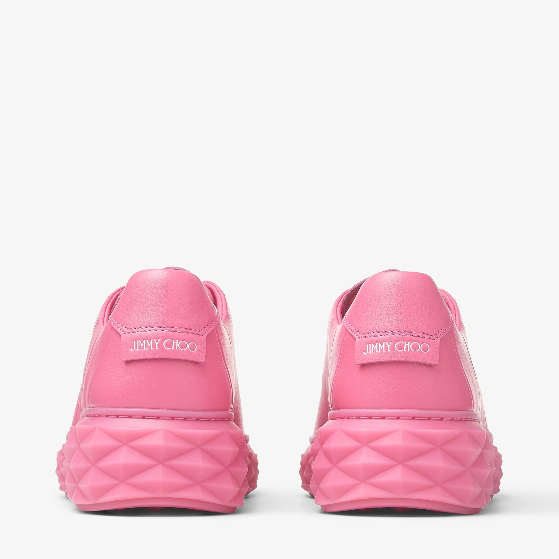 Diamond Light Maxi/F
Candy Pink Nappa Leather Low-Top Trainers with Platform Sole - 6