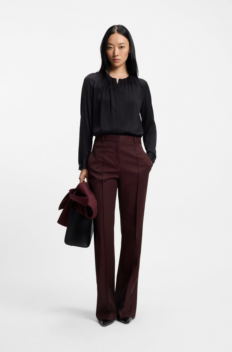 BOSS REGULAR-FIT TROUSERS IN VIRGIN-WOOL TWILL outlook