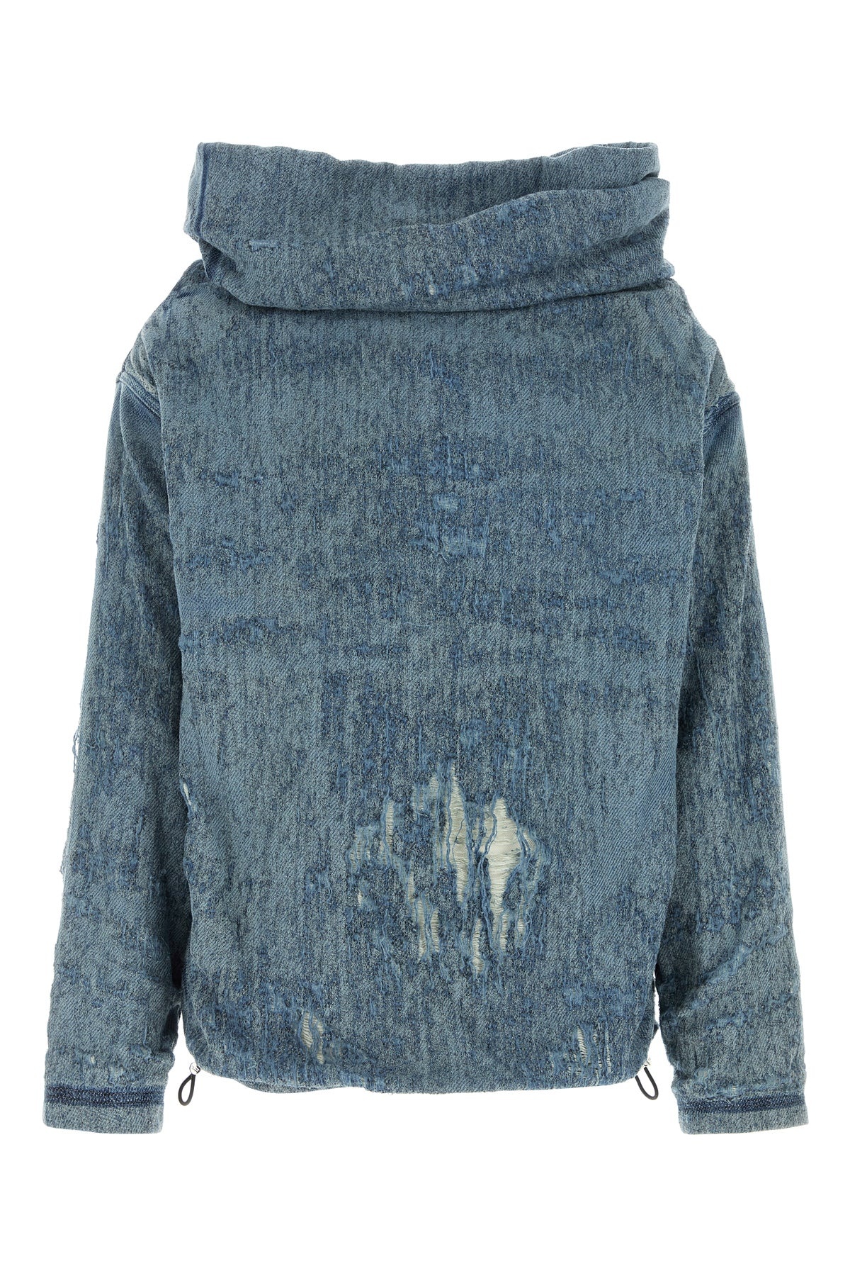 Stretch denim sweatshirt - 1