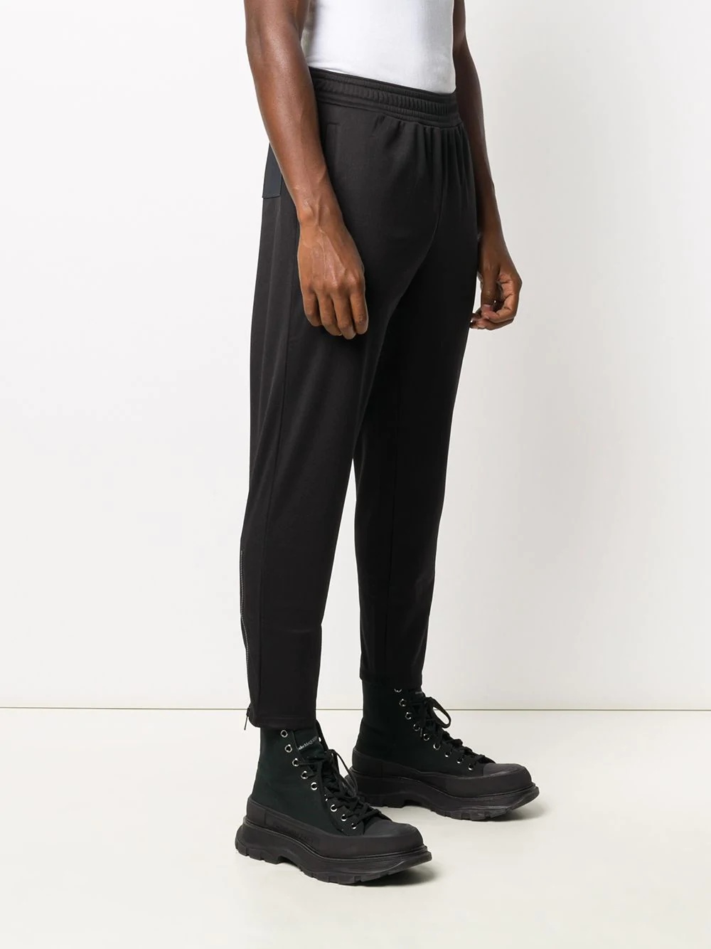 tapered leg track pants - 3