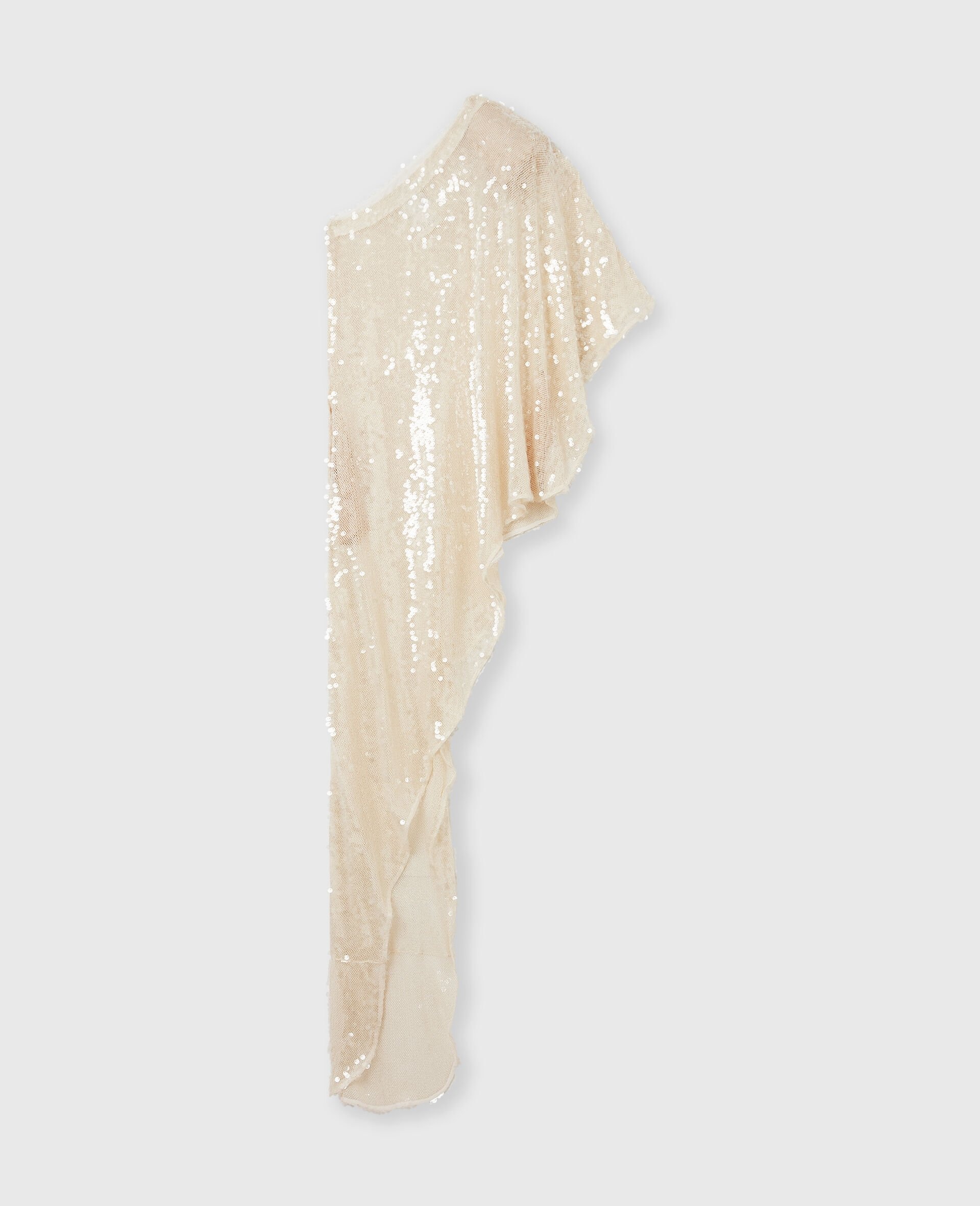 One-Sleeve Sequin Dress - 2