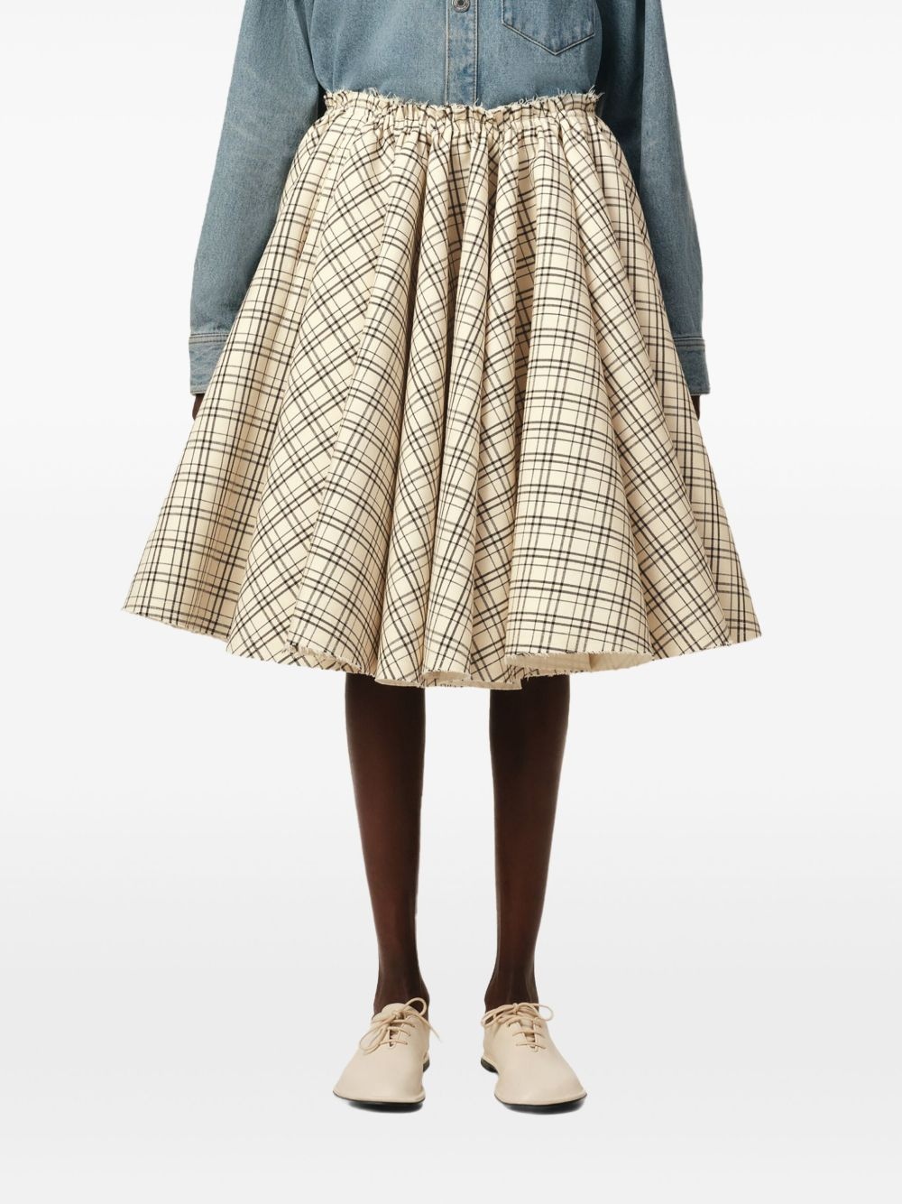 checkered skirt - 5