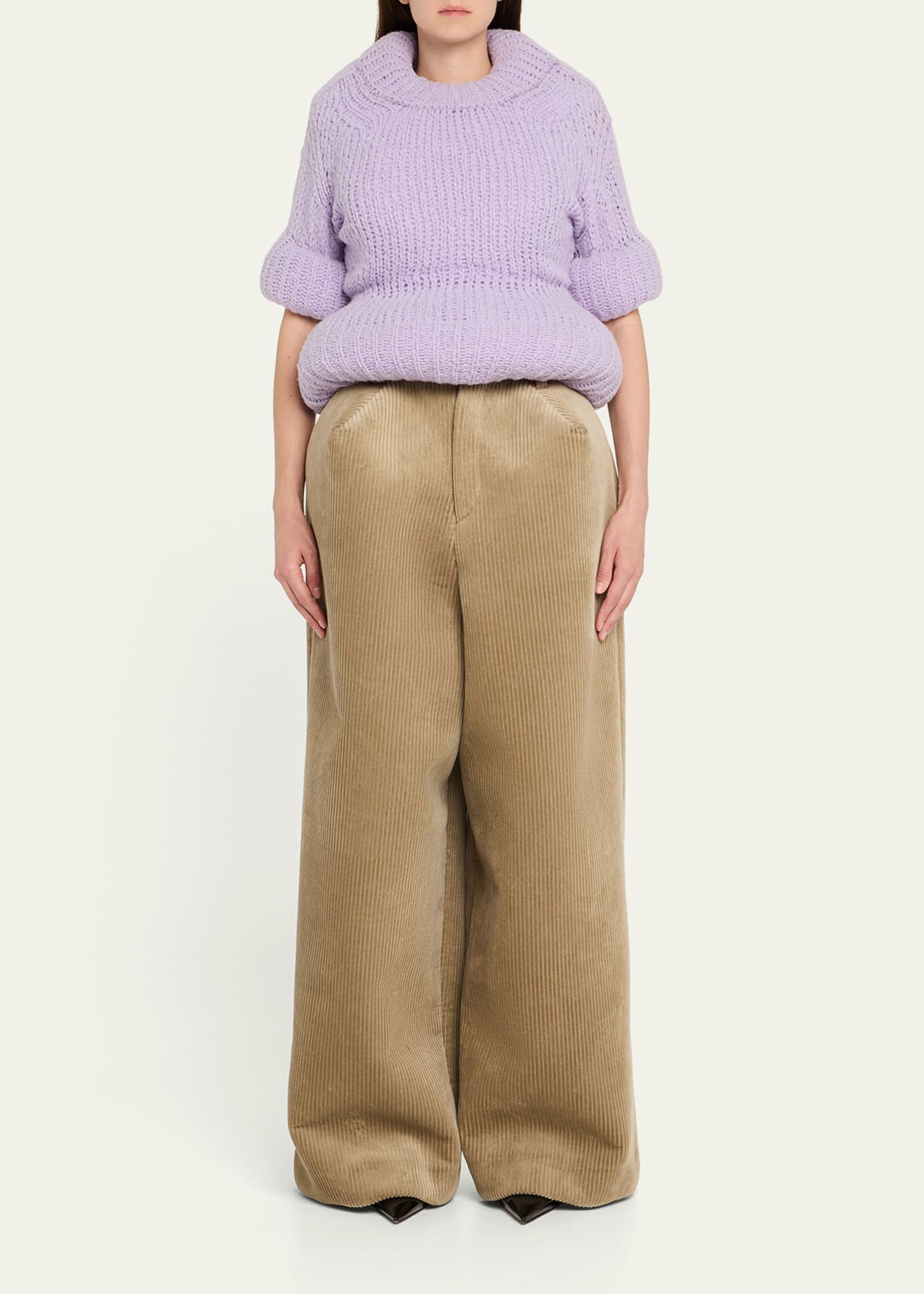 Corduroy Volume Pants - 2