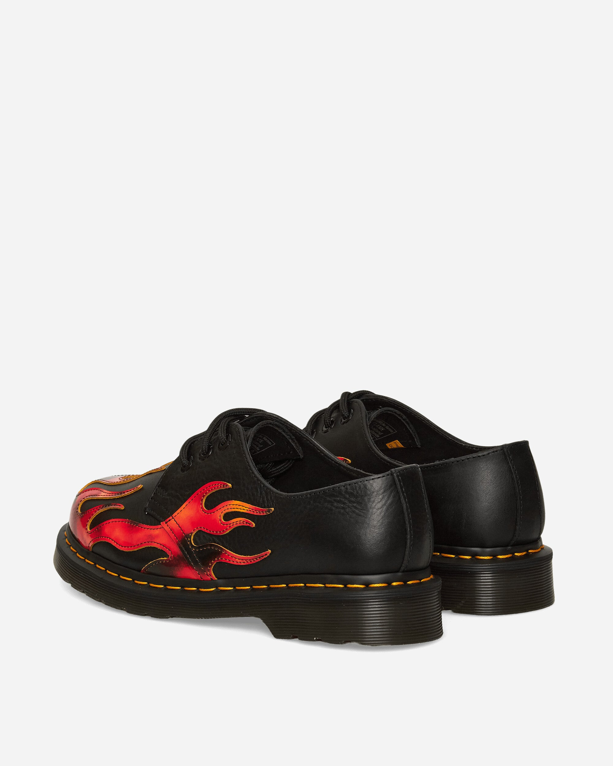 1461 Flame Shoes Black / Vibrant Red - 4