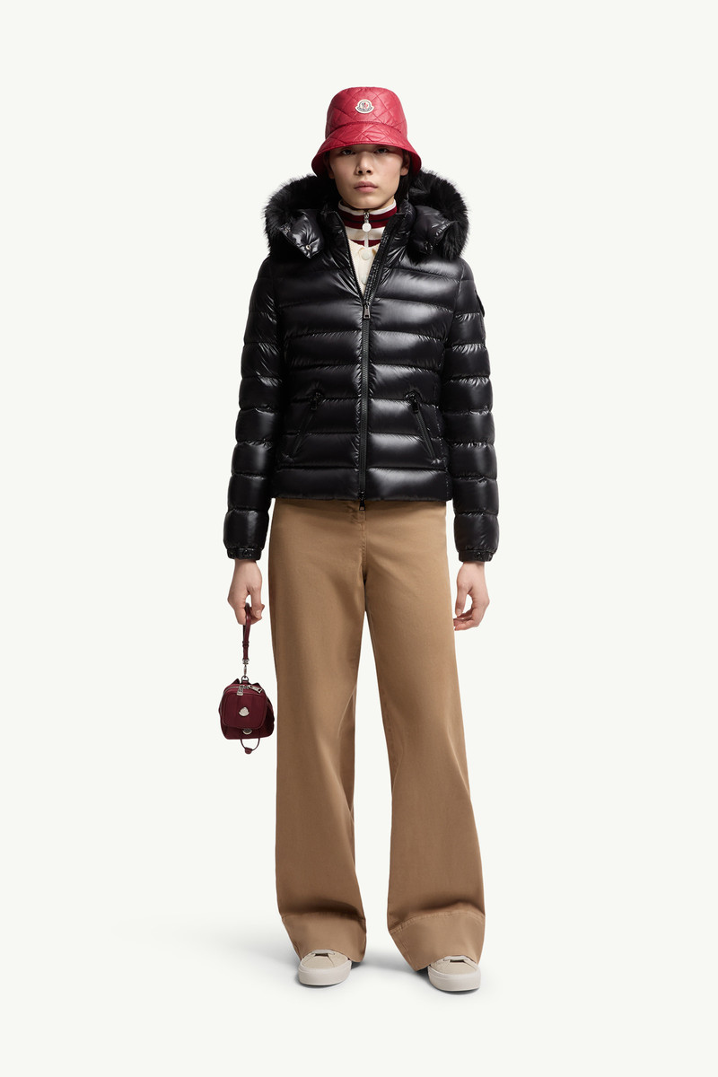 Moncler Badyf Faux Fur-Trimmed Hooded Short Down Jacket outlook