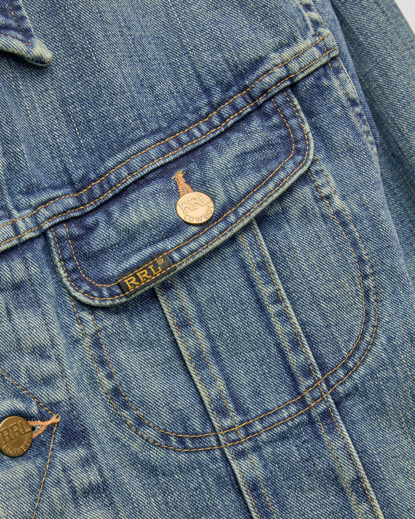 Lot 271 Denim Jacket in Washed Indigo - 5