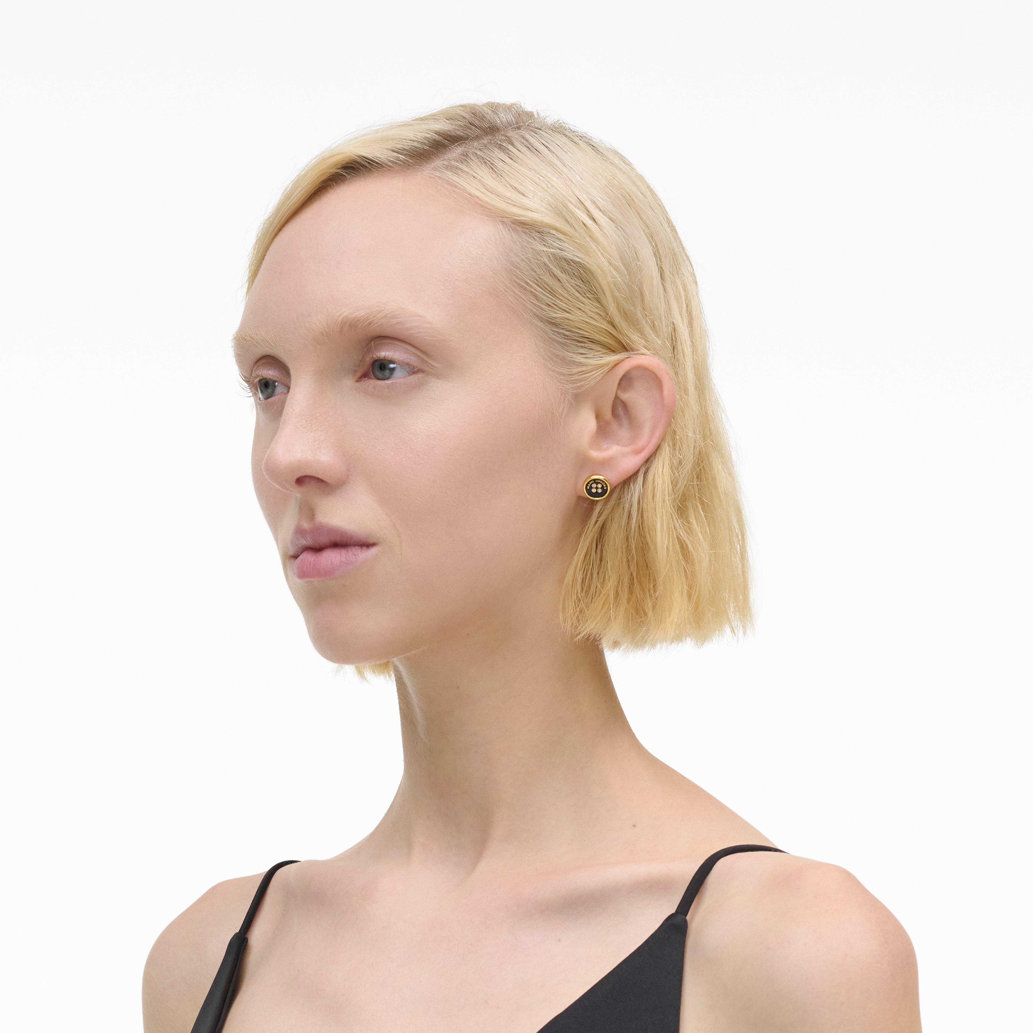 Marc Jacobs THE BUTTON STUD EARRINGS | REVERSIBLE