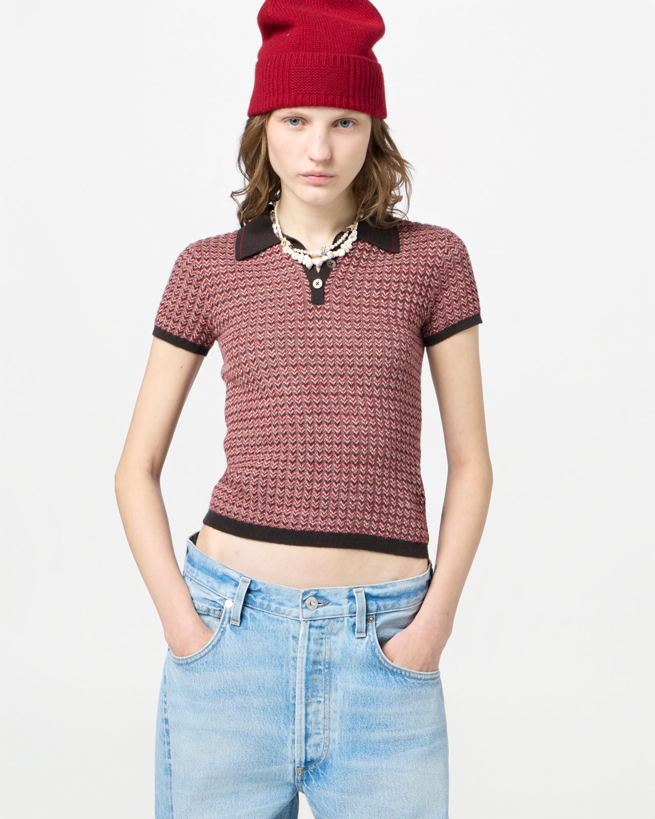 Chevron Shrunken Polo - 5
