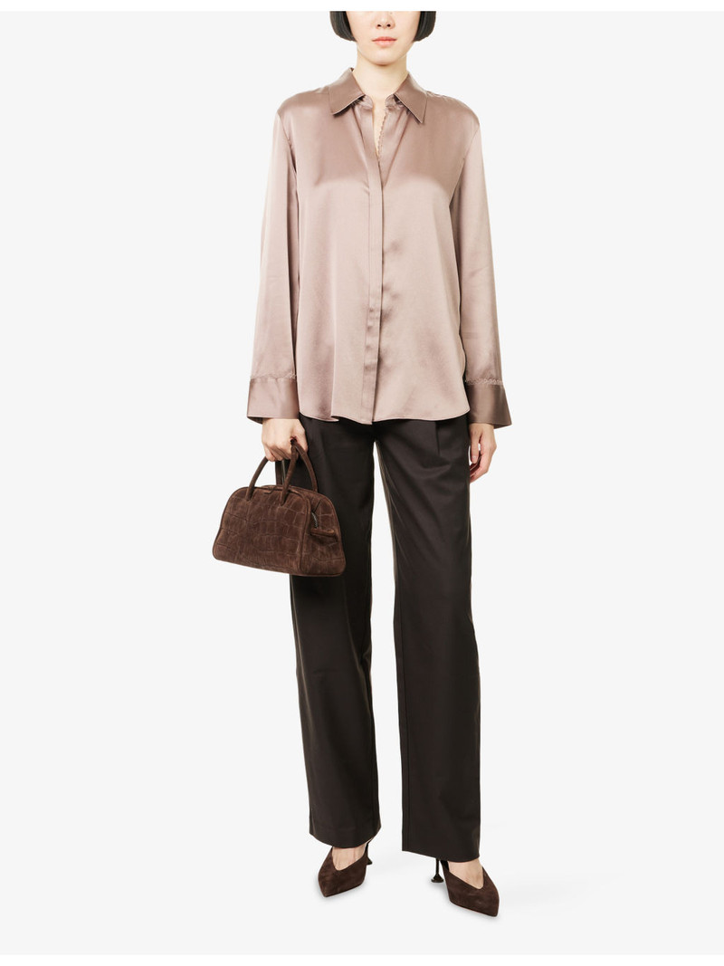 Vince Relaxed-Fit Long-Sleeves Silk Shirt outlook