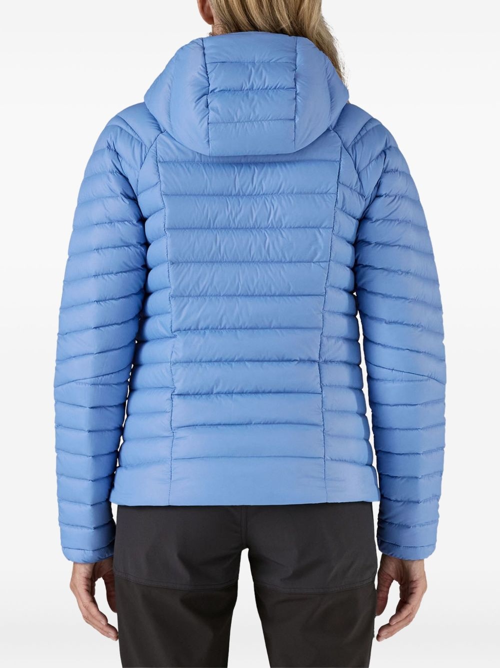 logo-appliqué puffer jacket - 3
