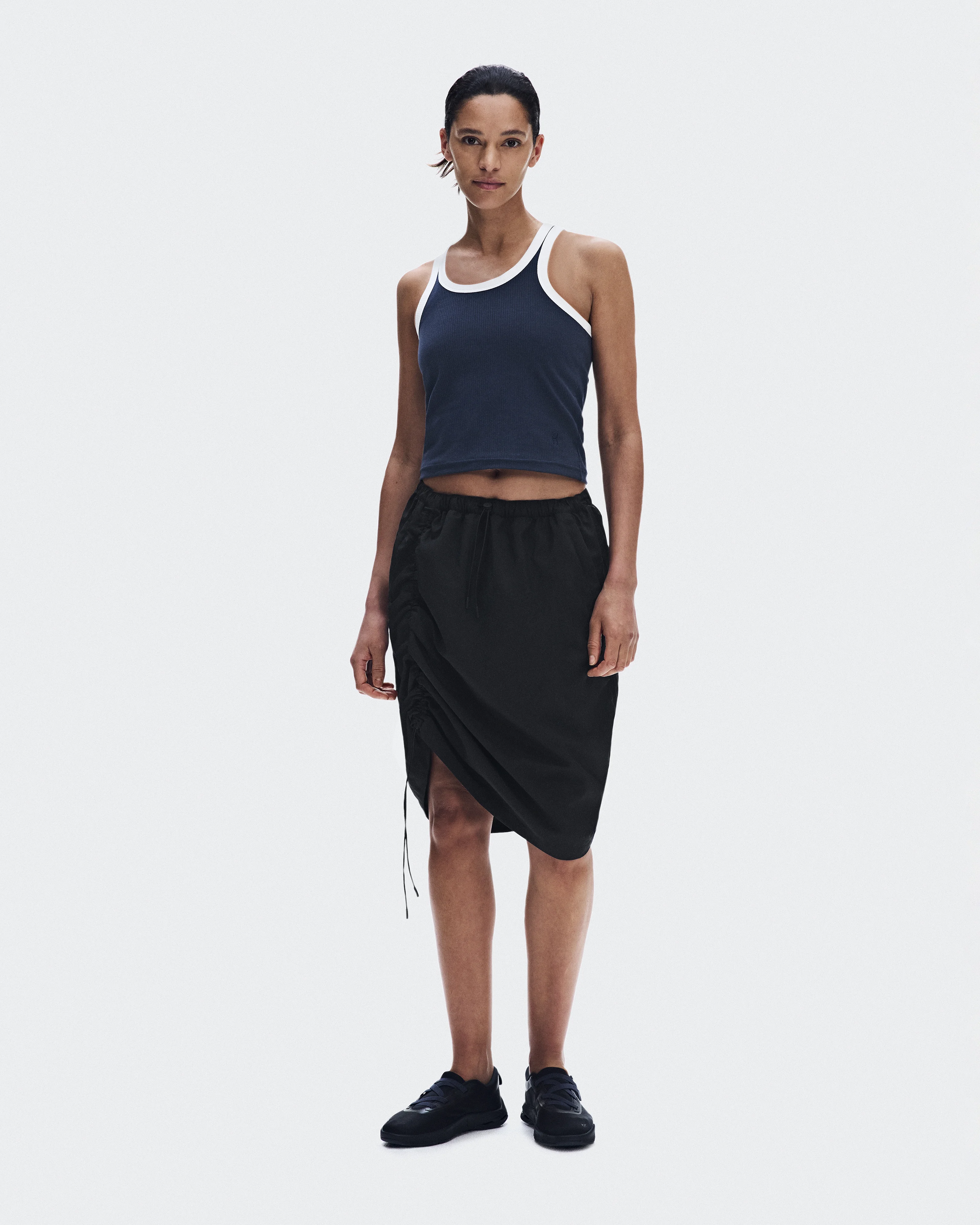 Drawstring Midi Skirt - 1