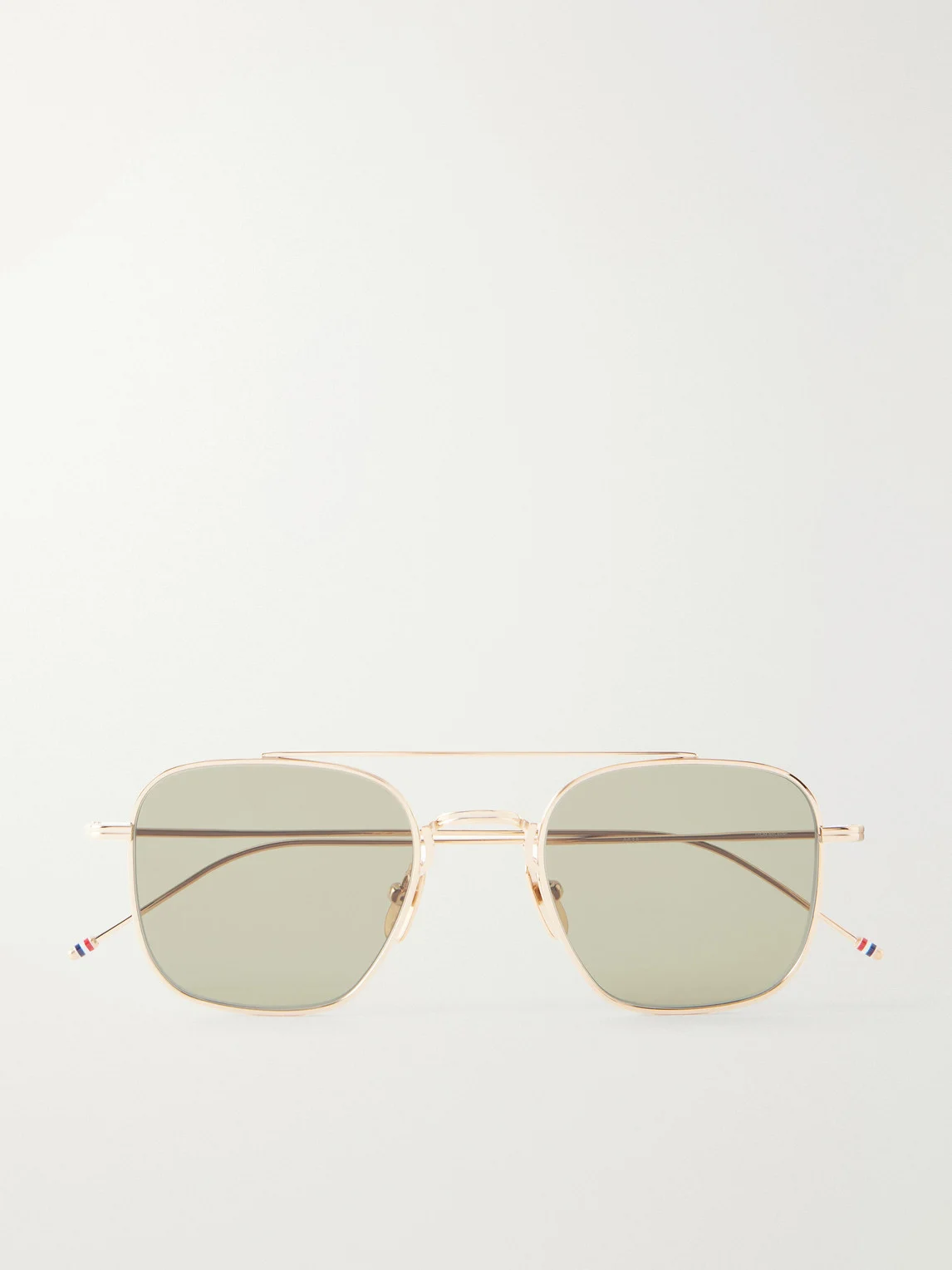 Aviator-Style Titanium Sunglasses - 1