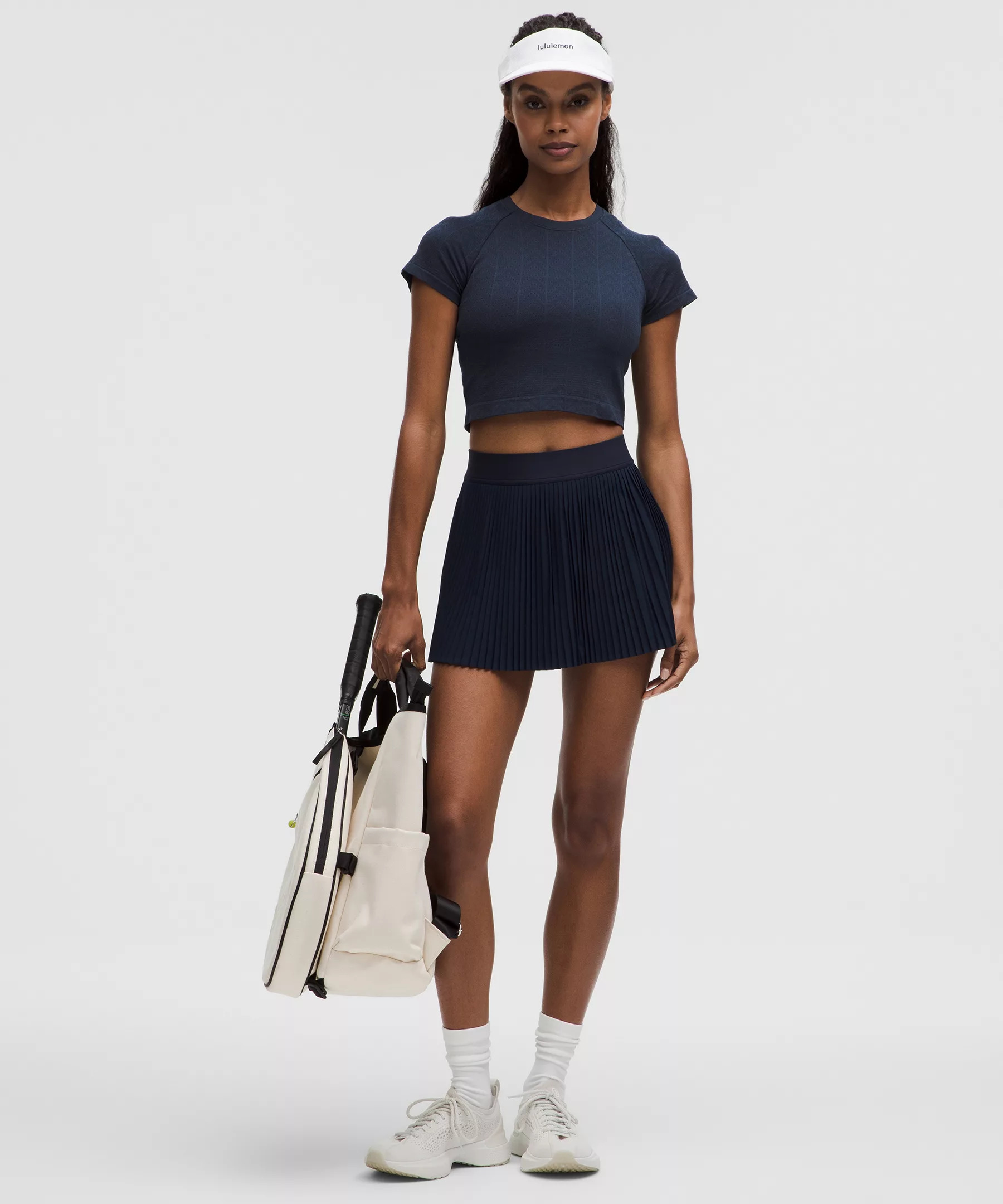 Swiftly Pointelle Cropped Short-Sleeve Shirt - 2