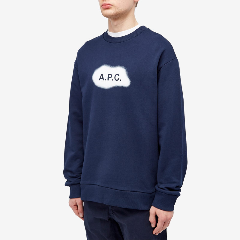 A.P.C. A.P.C. Alastor Spray Logo Crew Sweat outlook
