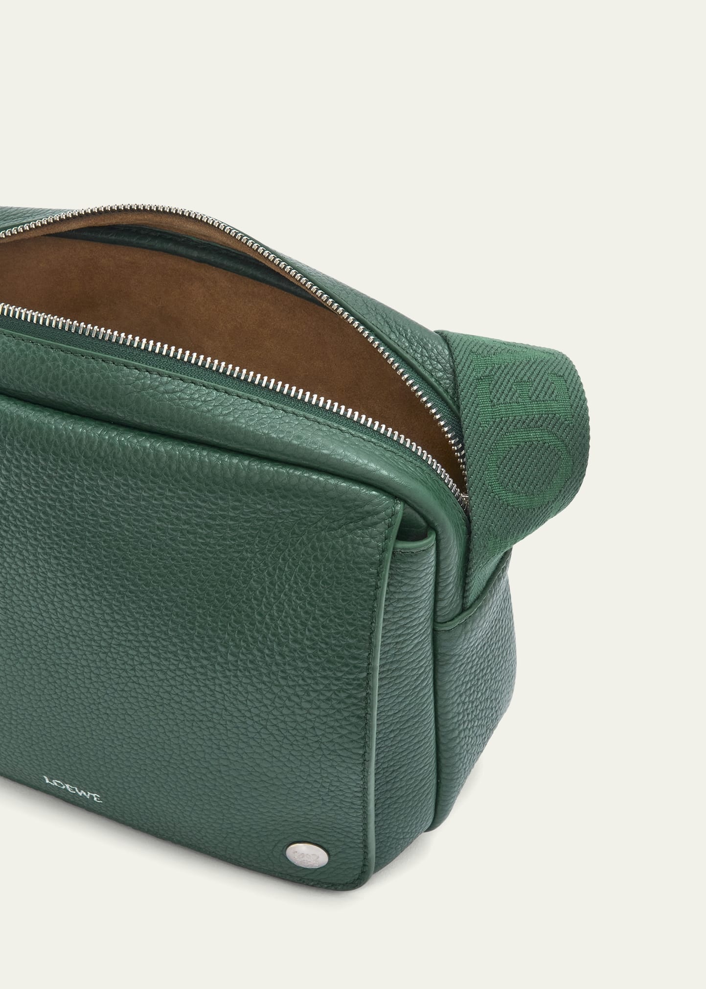 Men's XS Pebble Leather Messenger Bag - 4
