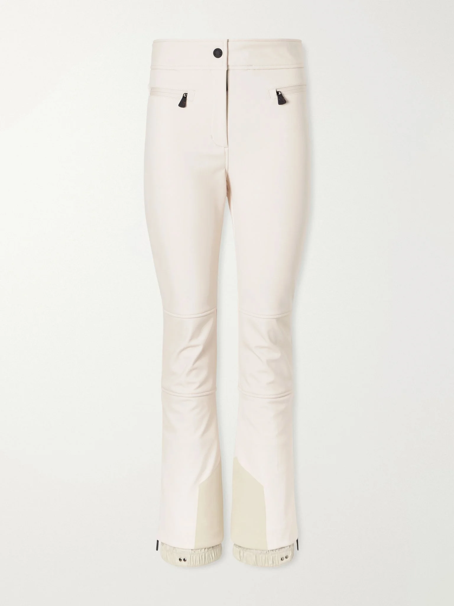 Stretch-shell flared ski pants Cream - 1