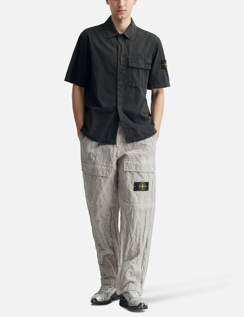 Stone Island BRUSHED ORGANIC COTTON CANVAS 'OLD' EFFECT SHIRT outlook