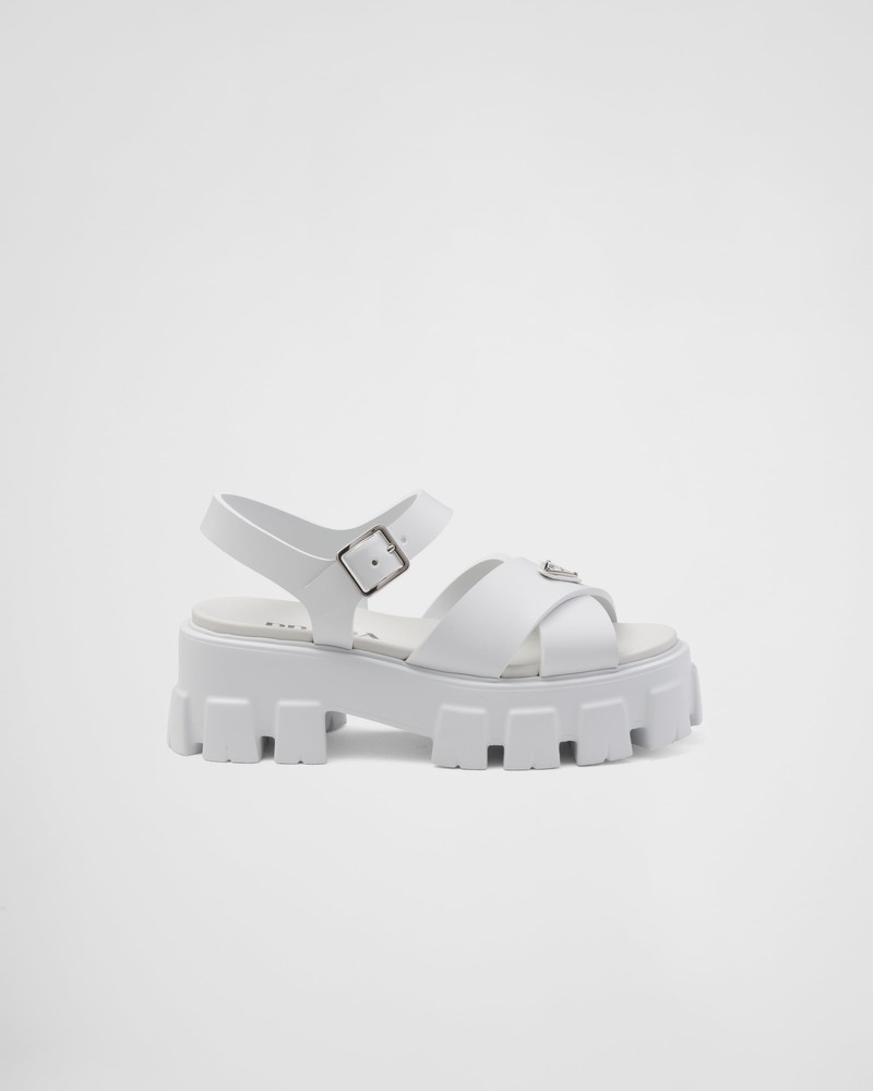 Prada Monolith rubber sandals outlook