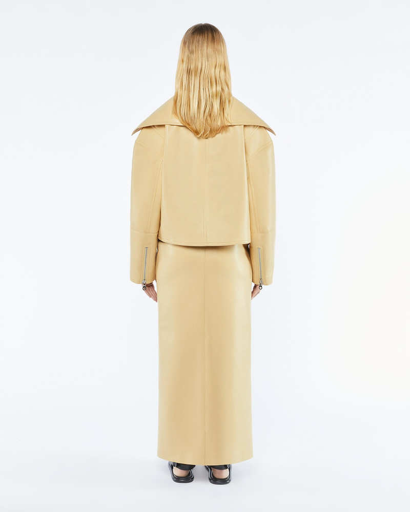 ADO - Regenerated leather jacket - Vintage creme 3