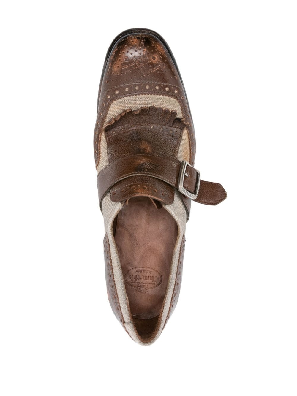 panelled loafers - 4