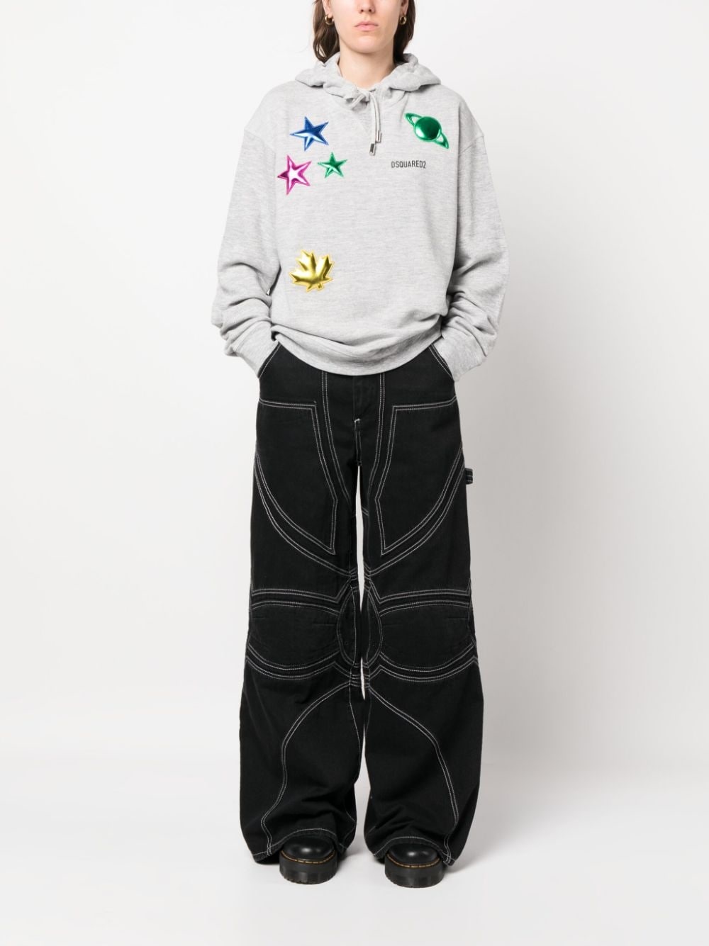 Cool patch-detail hoodie - 2