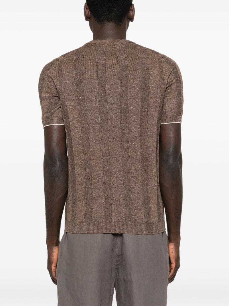 ribbed short-sleeve T-shirt 4