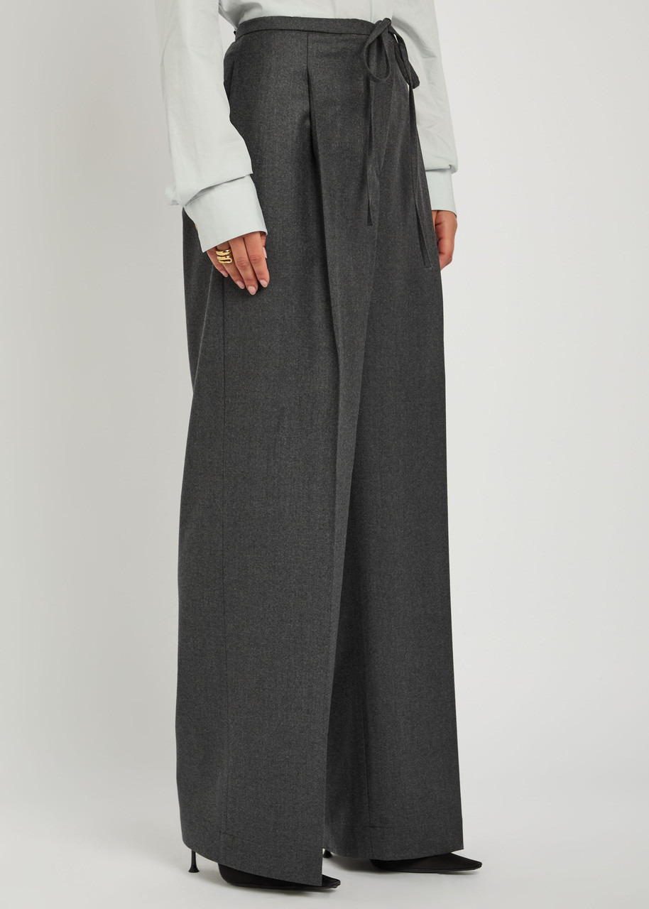 Rohe Drawstring Wide-leg Wool Trousers - 2