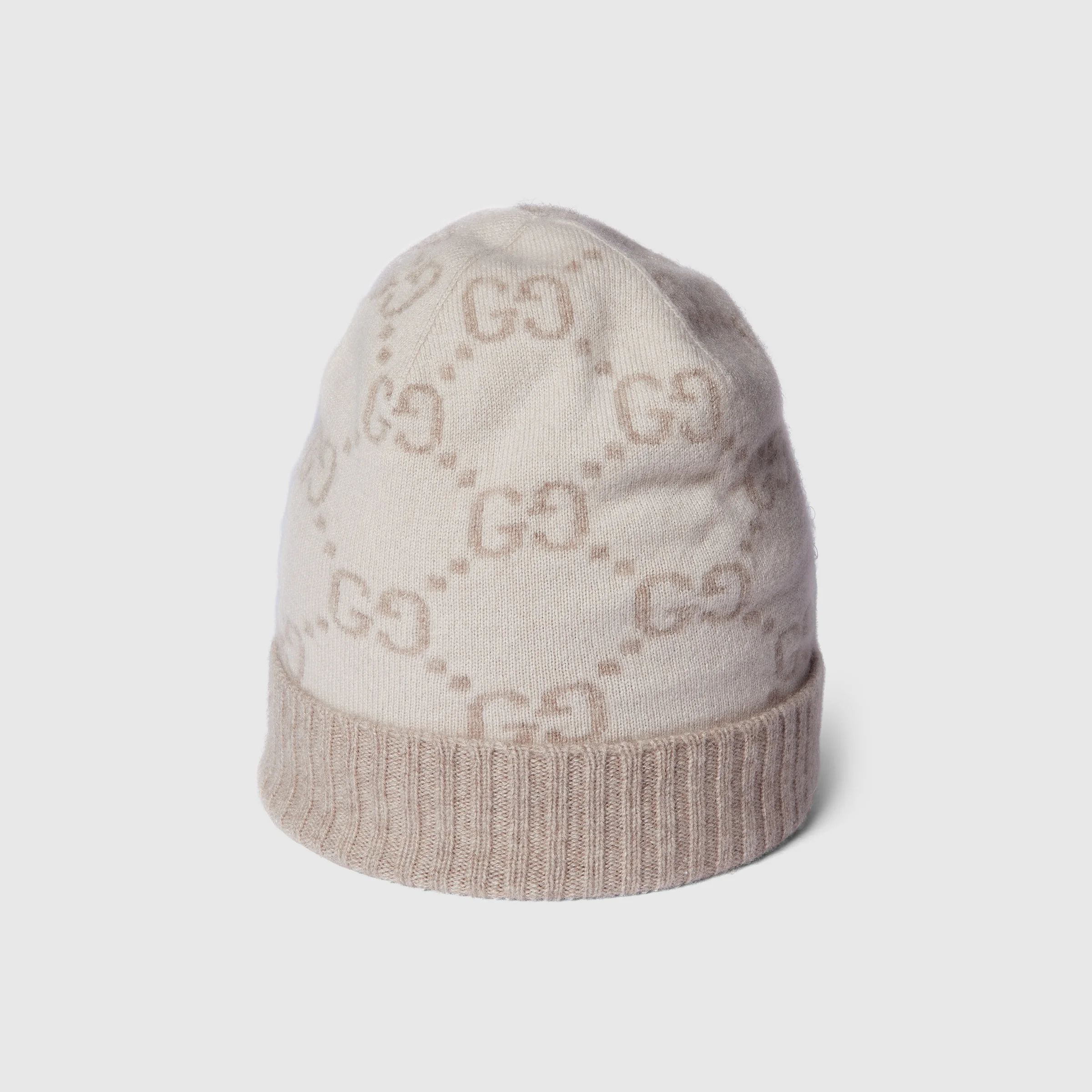 GG cashmere jacquard hat - 1