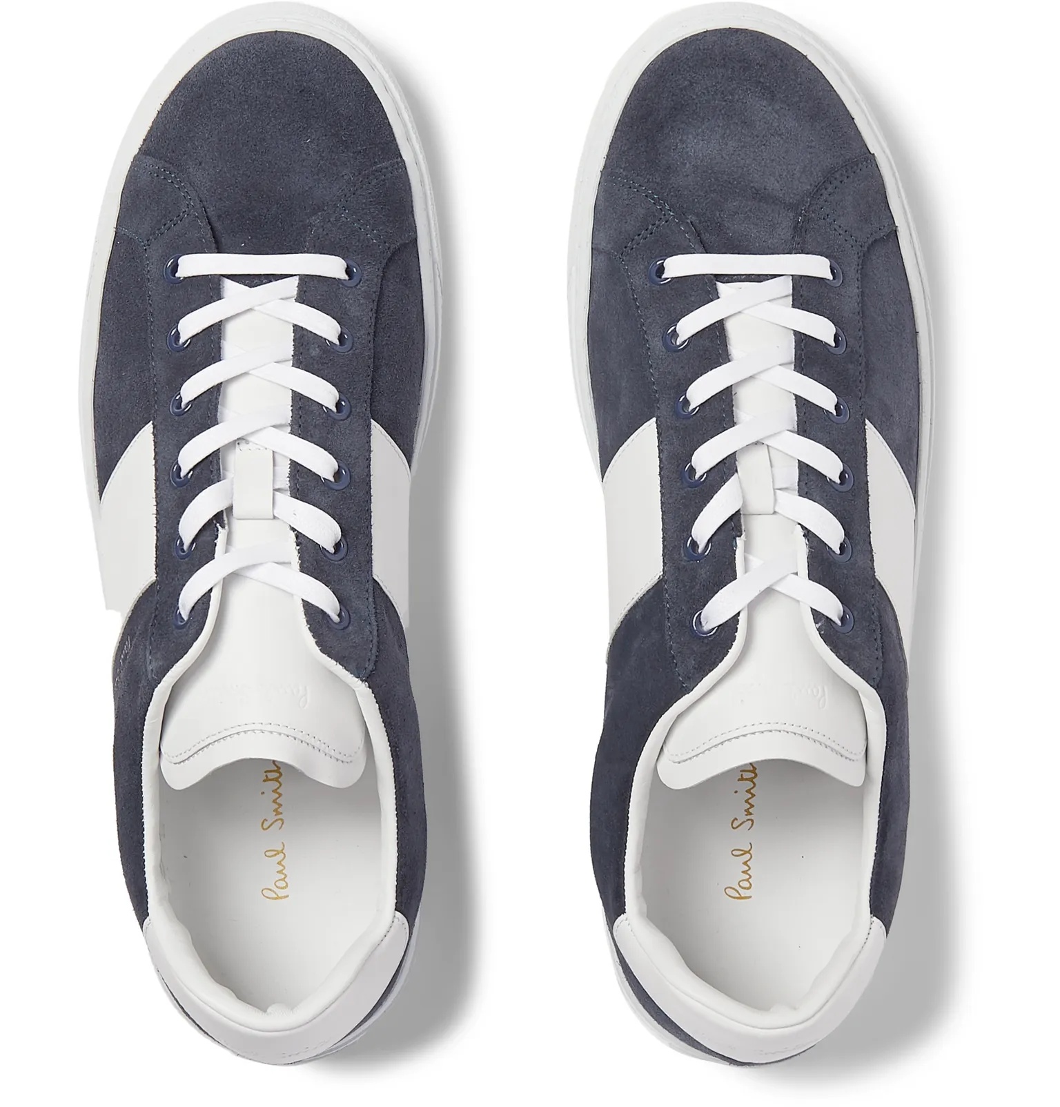 Hansen Leather-Trimmed Suede Sneakers - 8