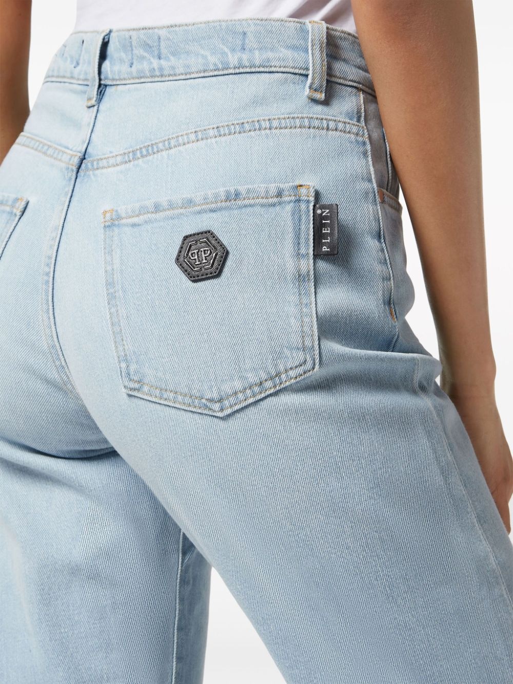 high-rise straight-leg jeans - 4