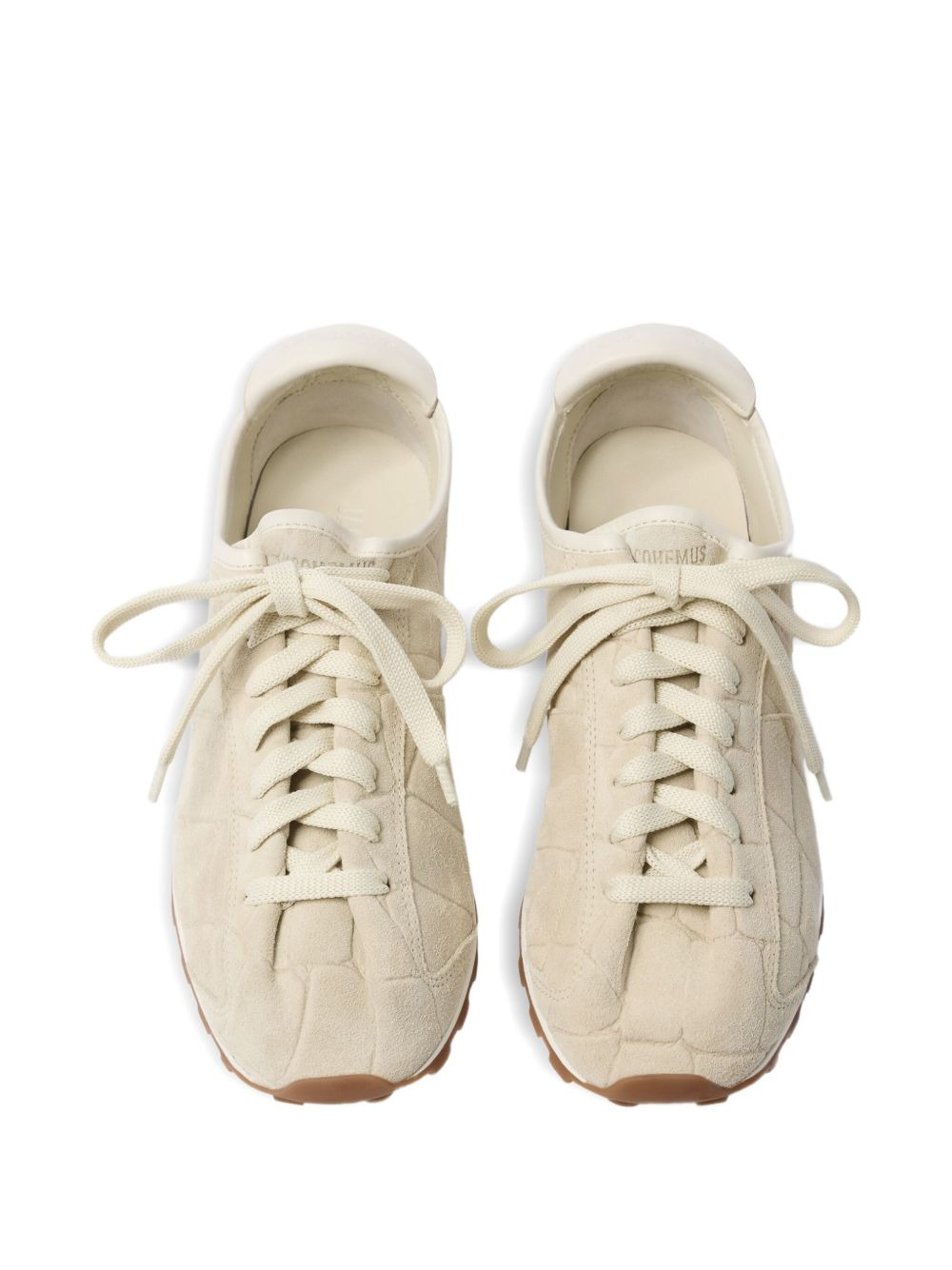 low-top suede sneakers - 4