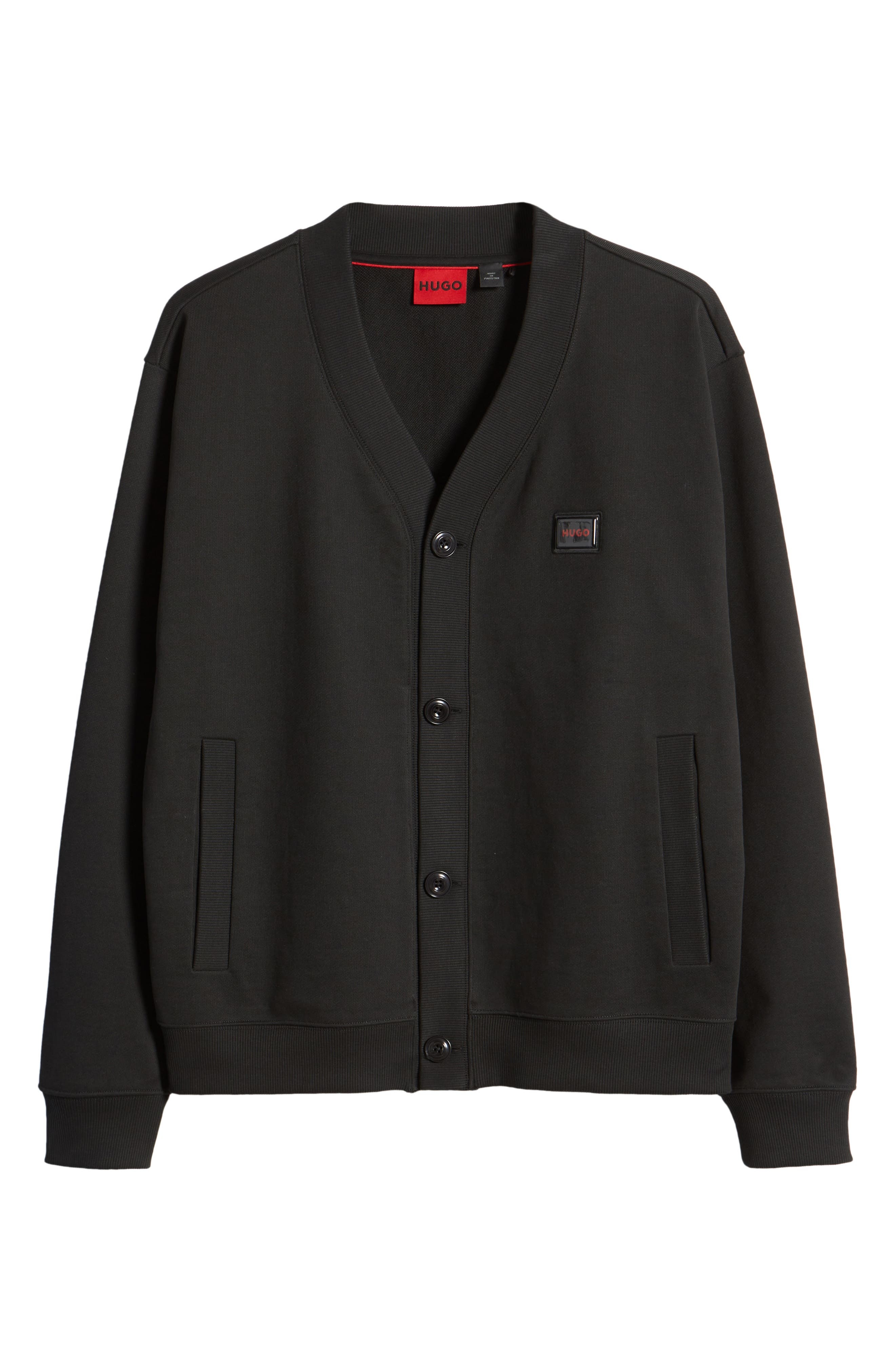 HUGO French Terry Jacket in Blk at Nordstrom - 5