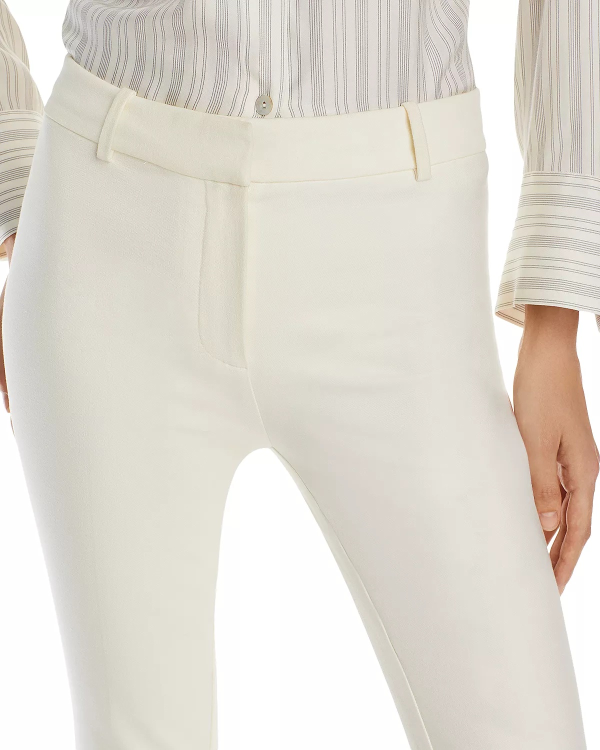 Cropped High Waist Flared Pants - 4