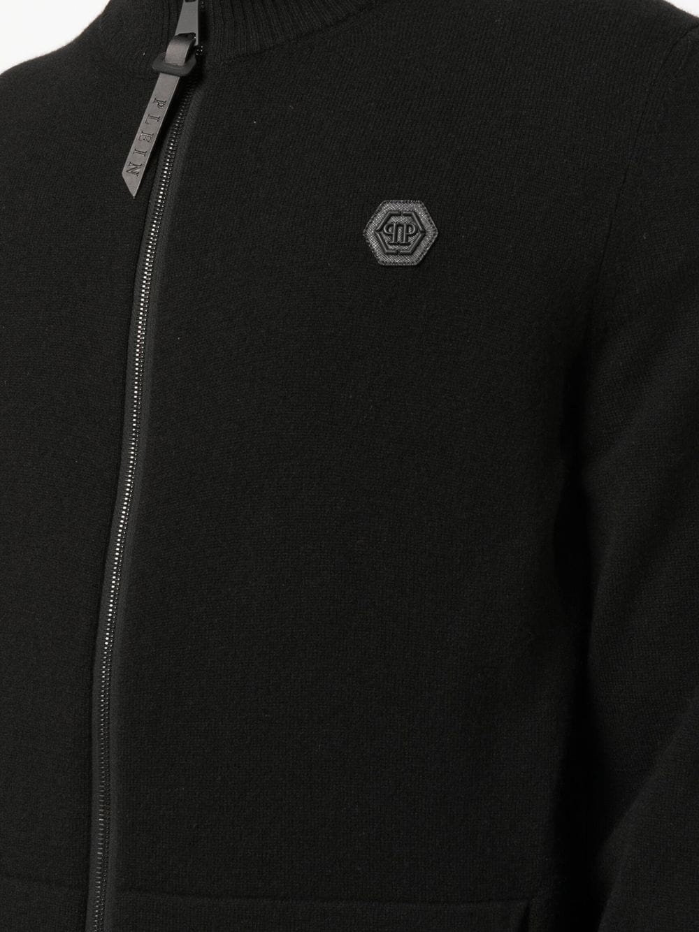 logo-patch cashmere tracksuit - 5