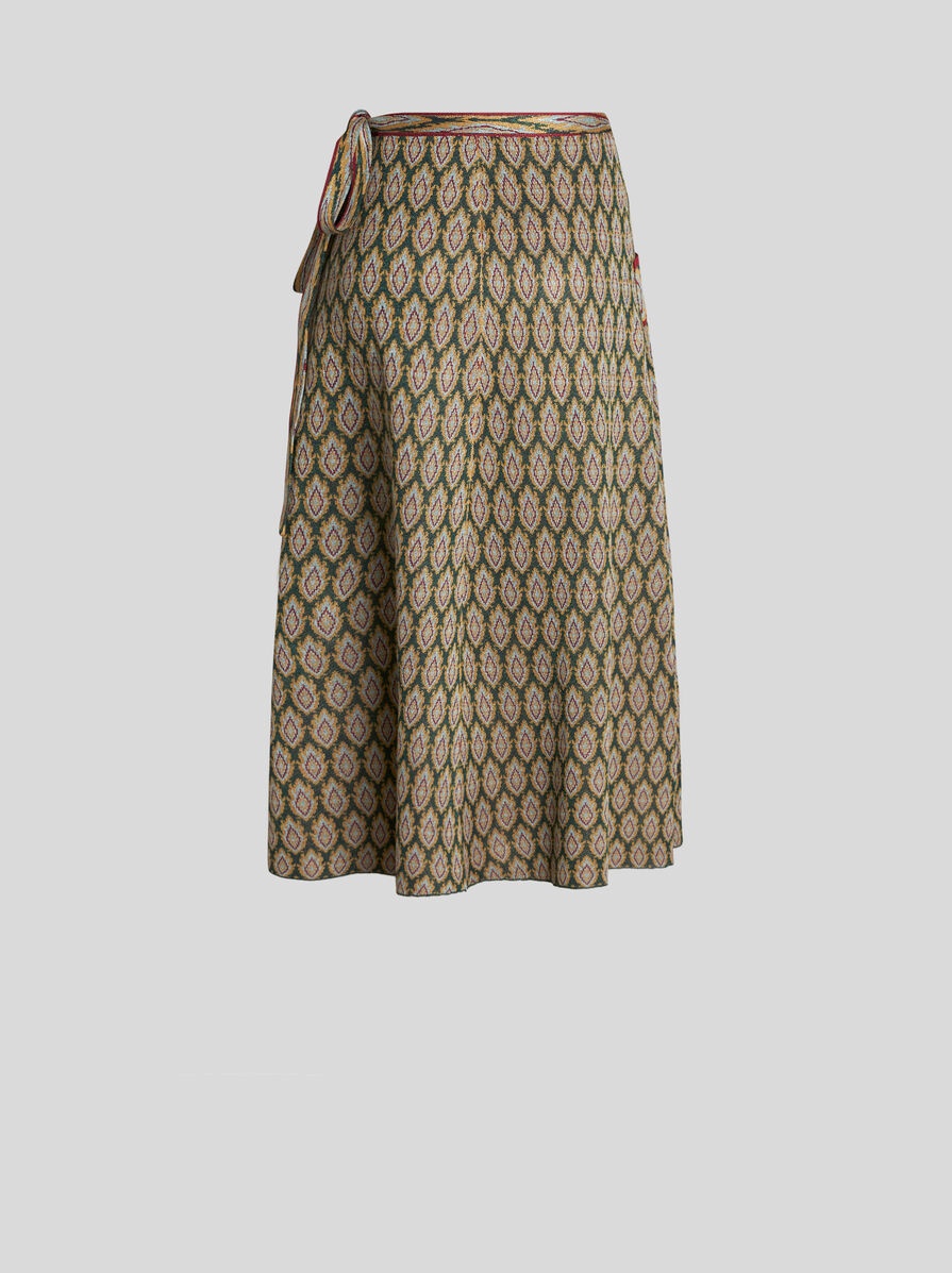 KNIT JACQUARD SKIRT - 6