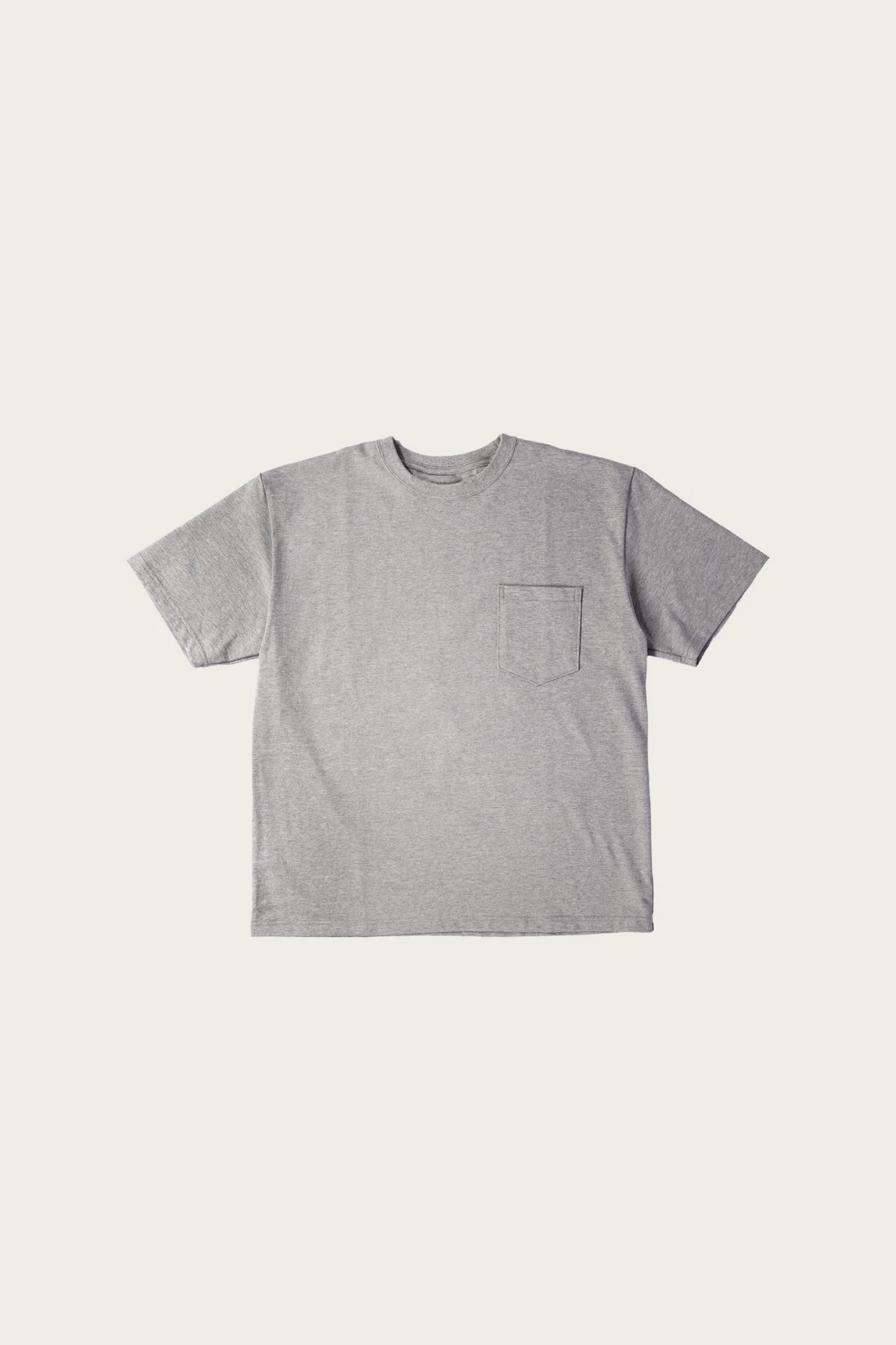 Sturdy Cotton T-Shirt With Pocket - Heather Gray - 1