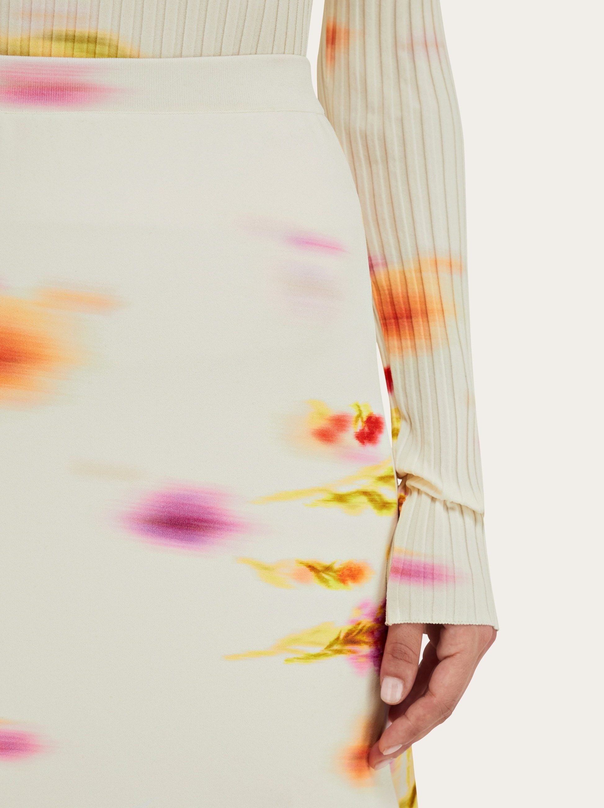 Blossom print skirt - 5