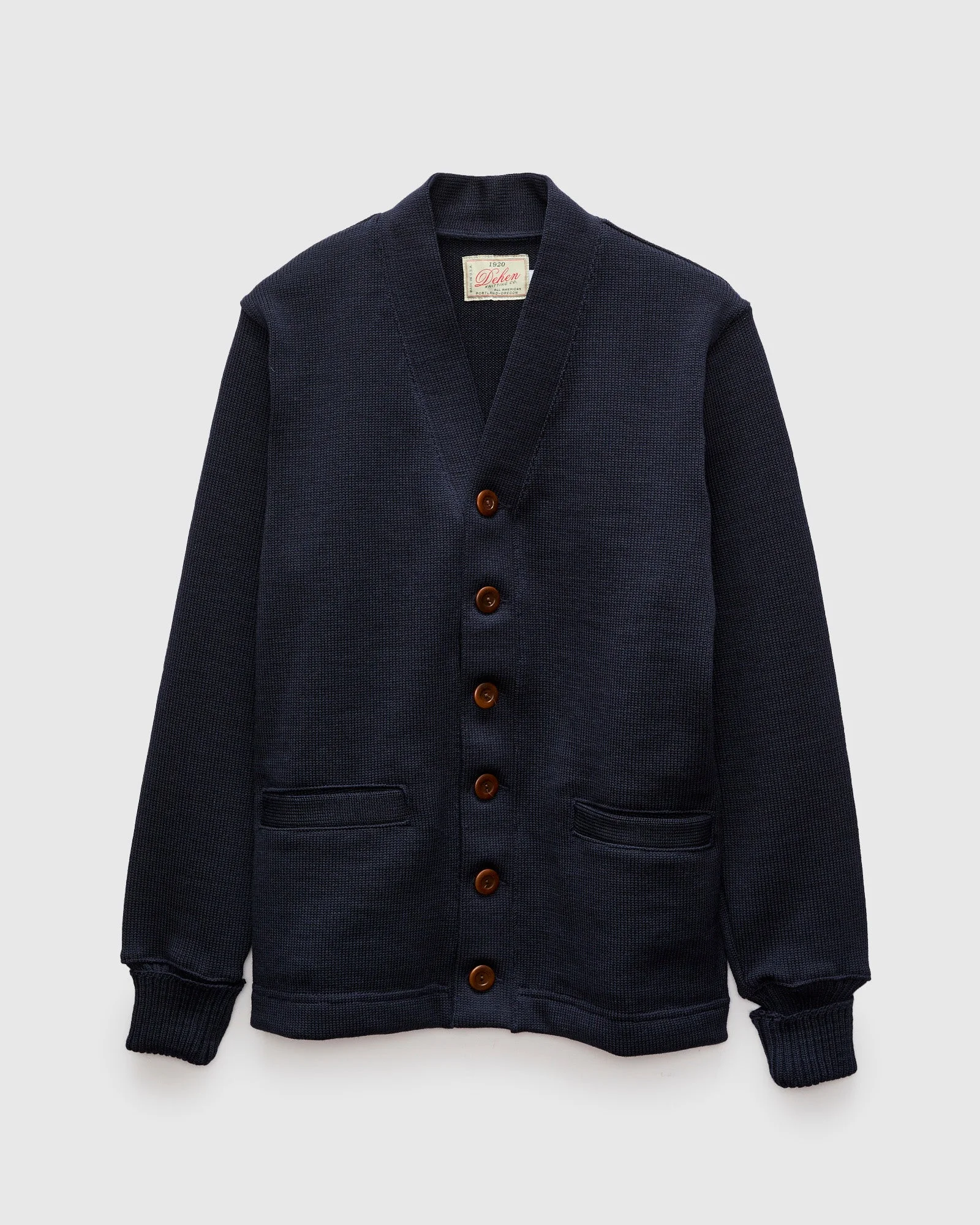 Classic Cardigan in Dark Navy - 1